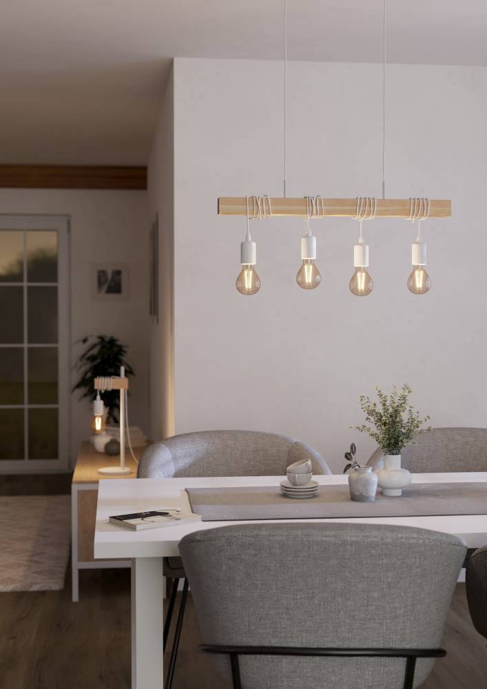 4-Flammig Townshend Pendelleuchte Stahl