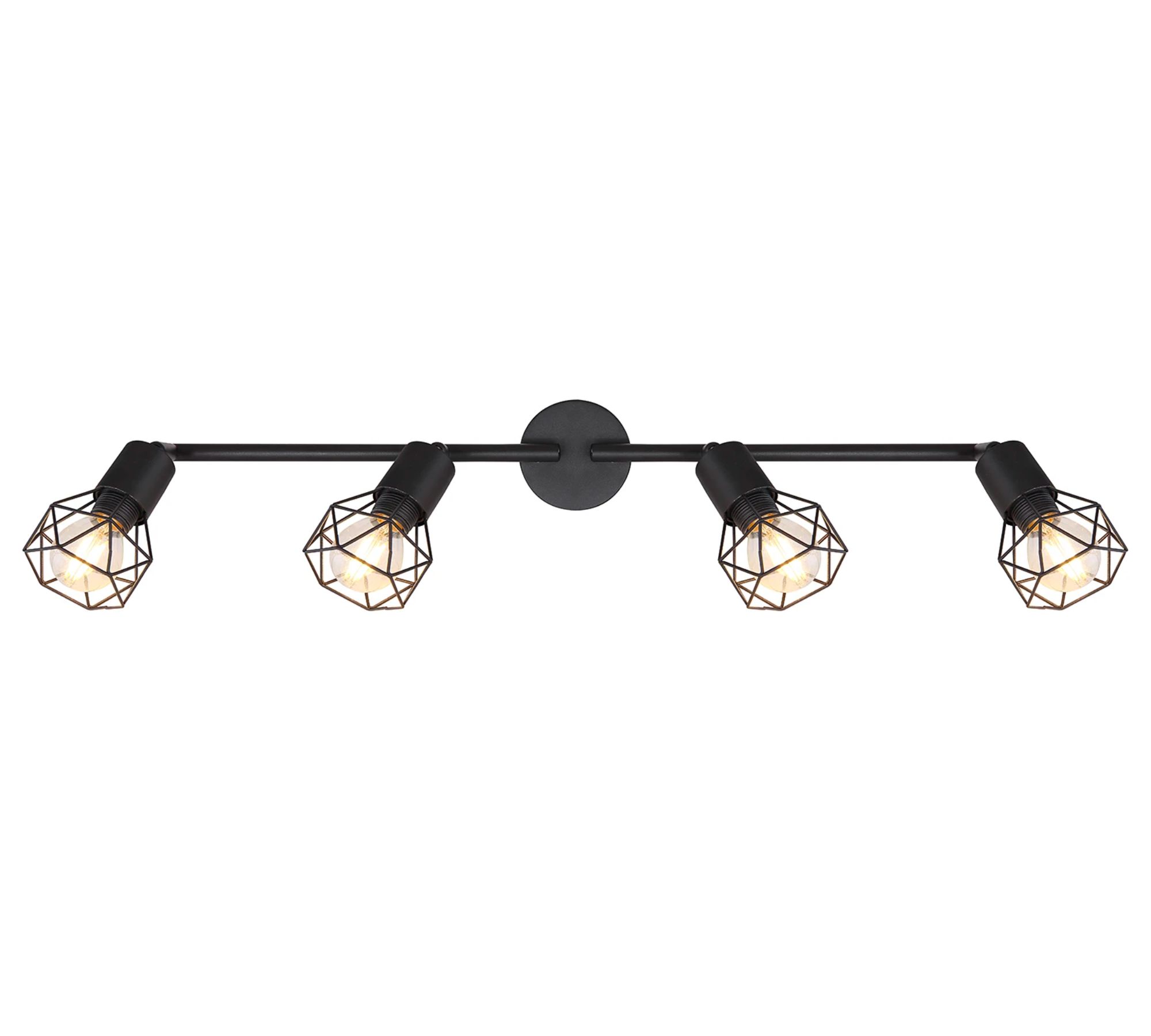 Ceiling light Xara III iron 4-light