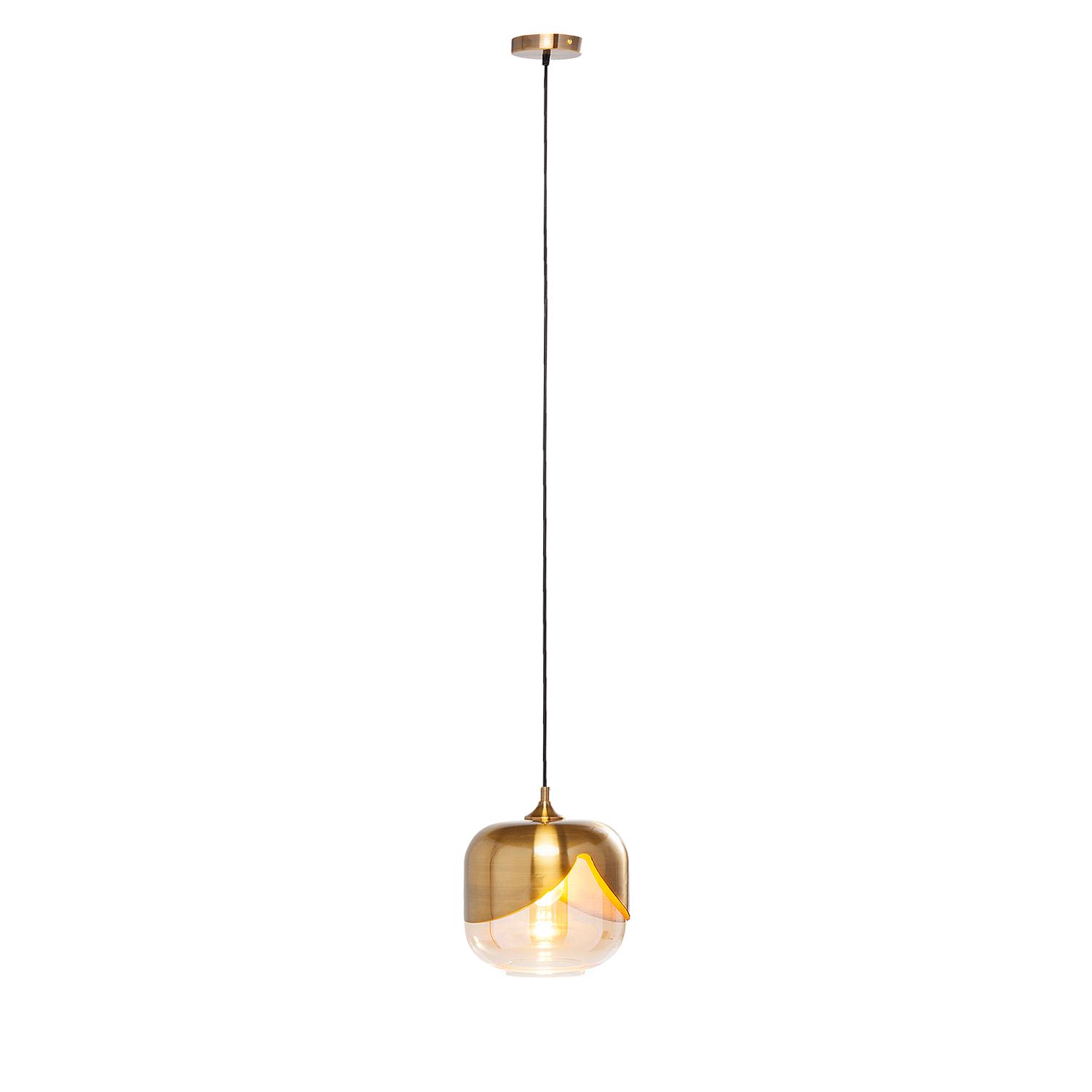 Pendelleuchte Golden Goblet 1-Flammig Glas Stahl 