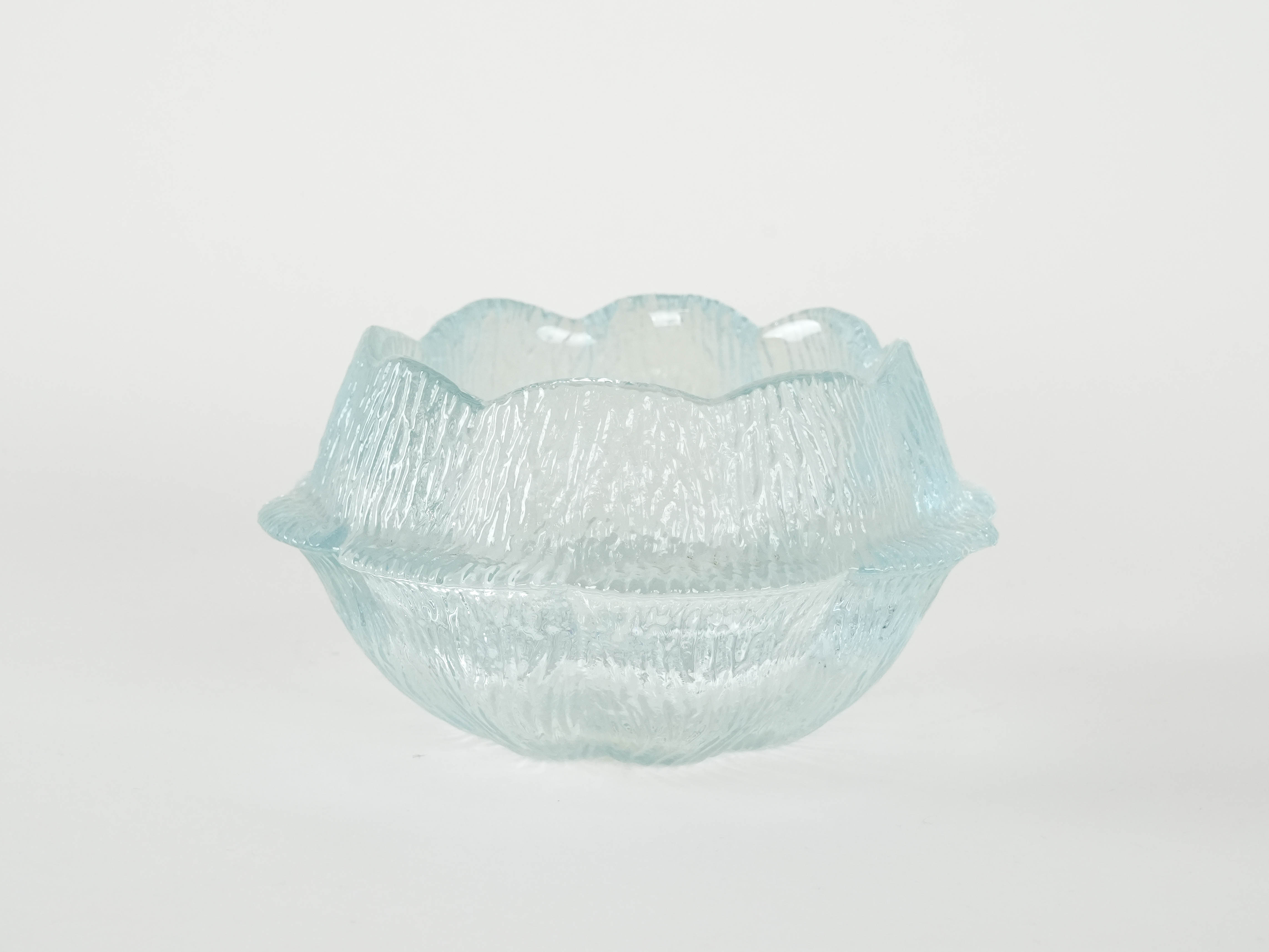 Glasschale Transparent 1980er Jahre