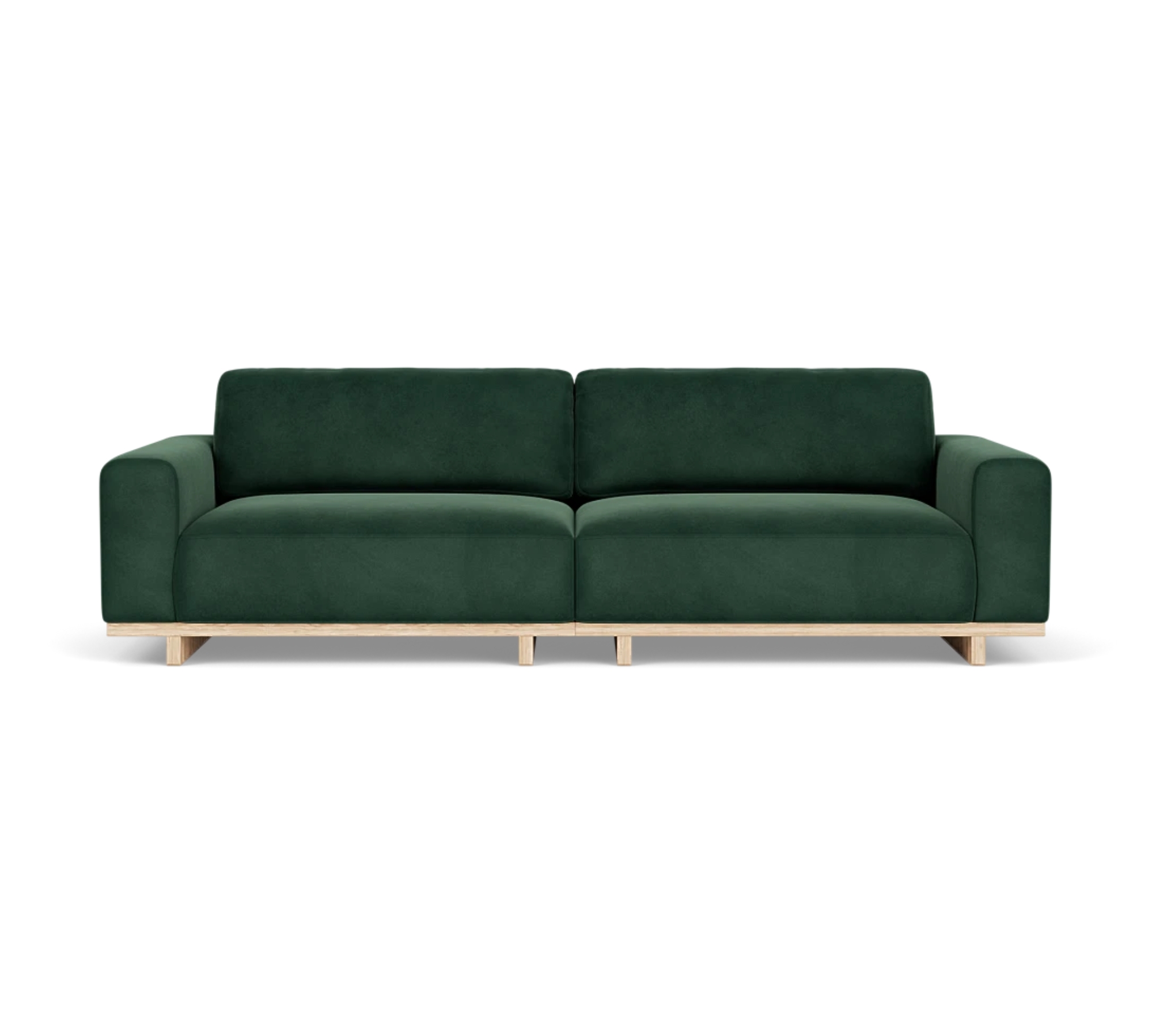 Aya Sofa 3,5-Sitzer Velour Lux Dark Green