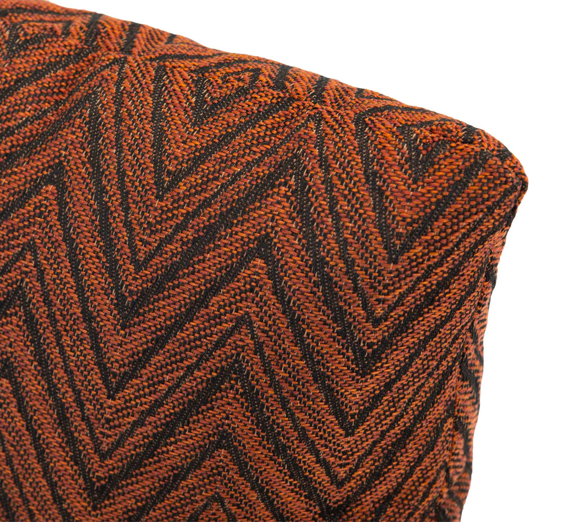 Inez Kissen Danilo Zigzag Burnt Mocca mit Entenfederfüllung