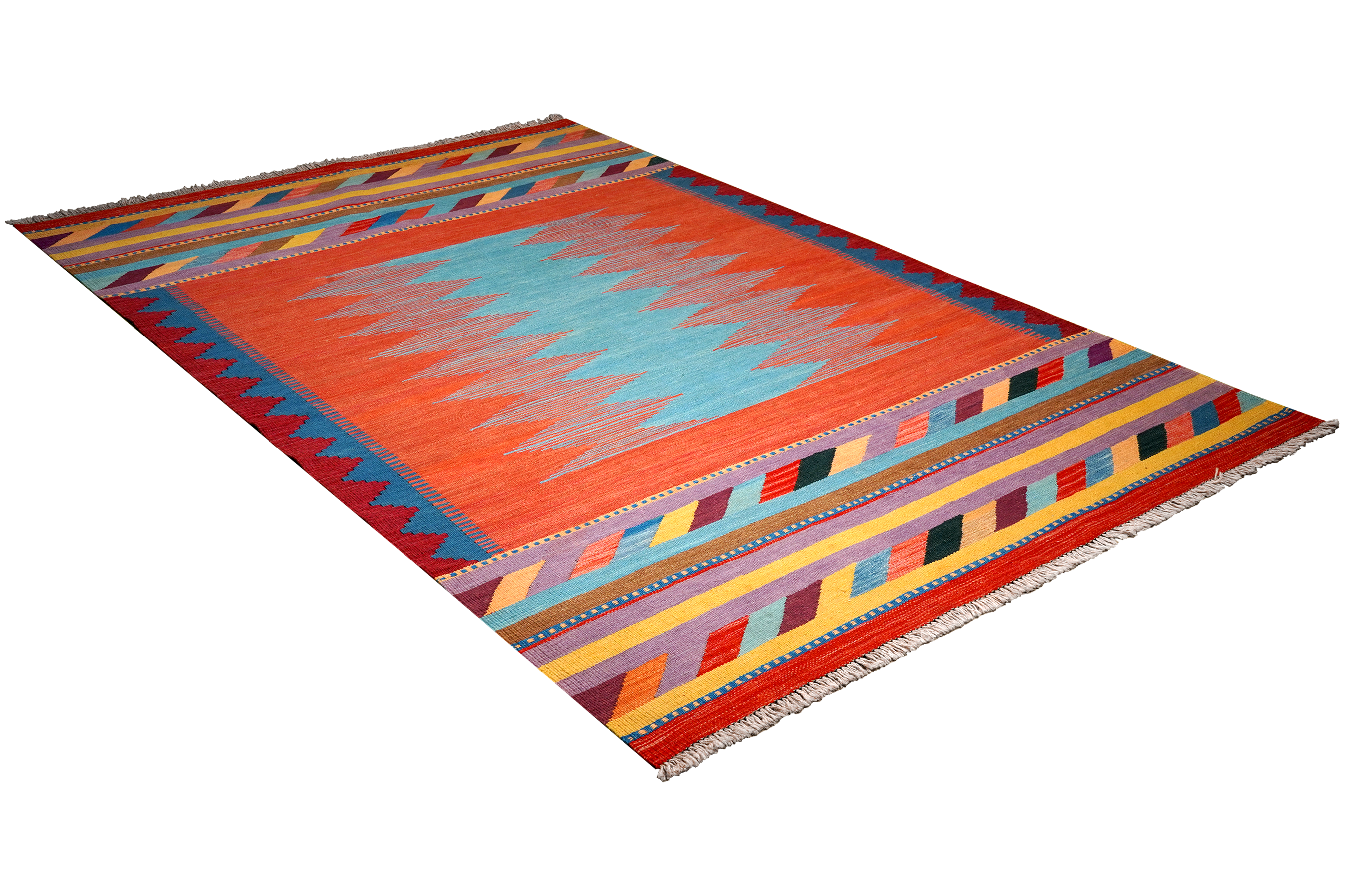 Kilim Gashgai Teppich Mehrfarbig
