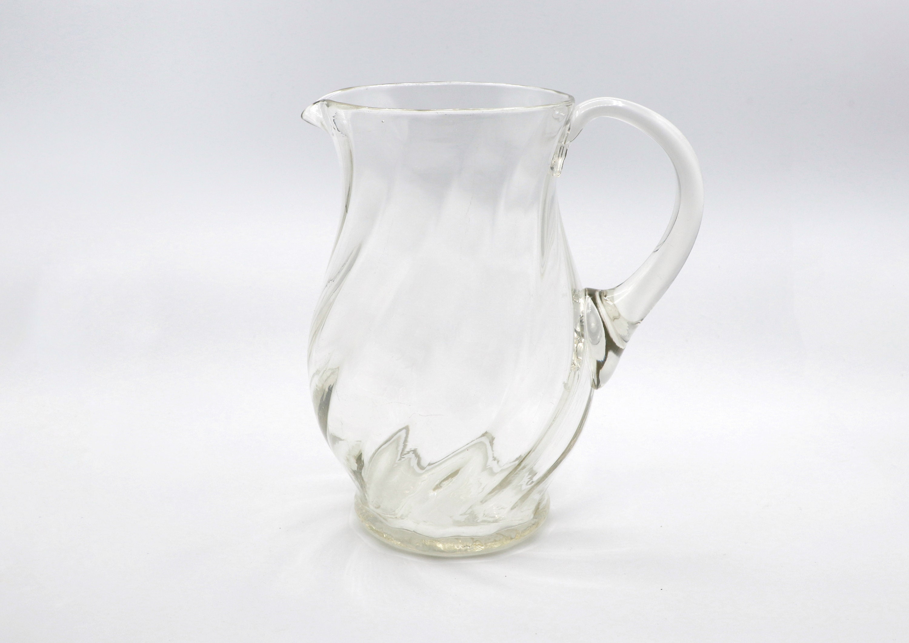 Mid-Century Modernist Wasserkrug Glas 1950er Jahre