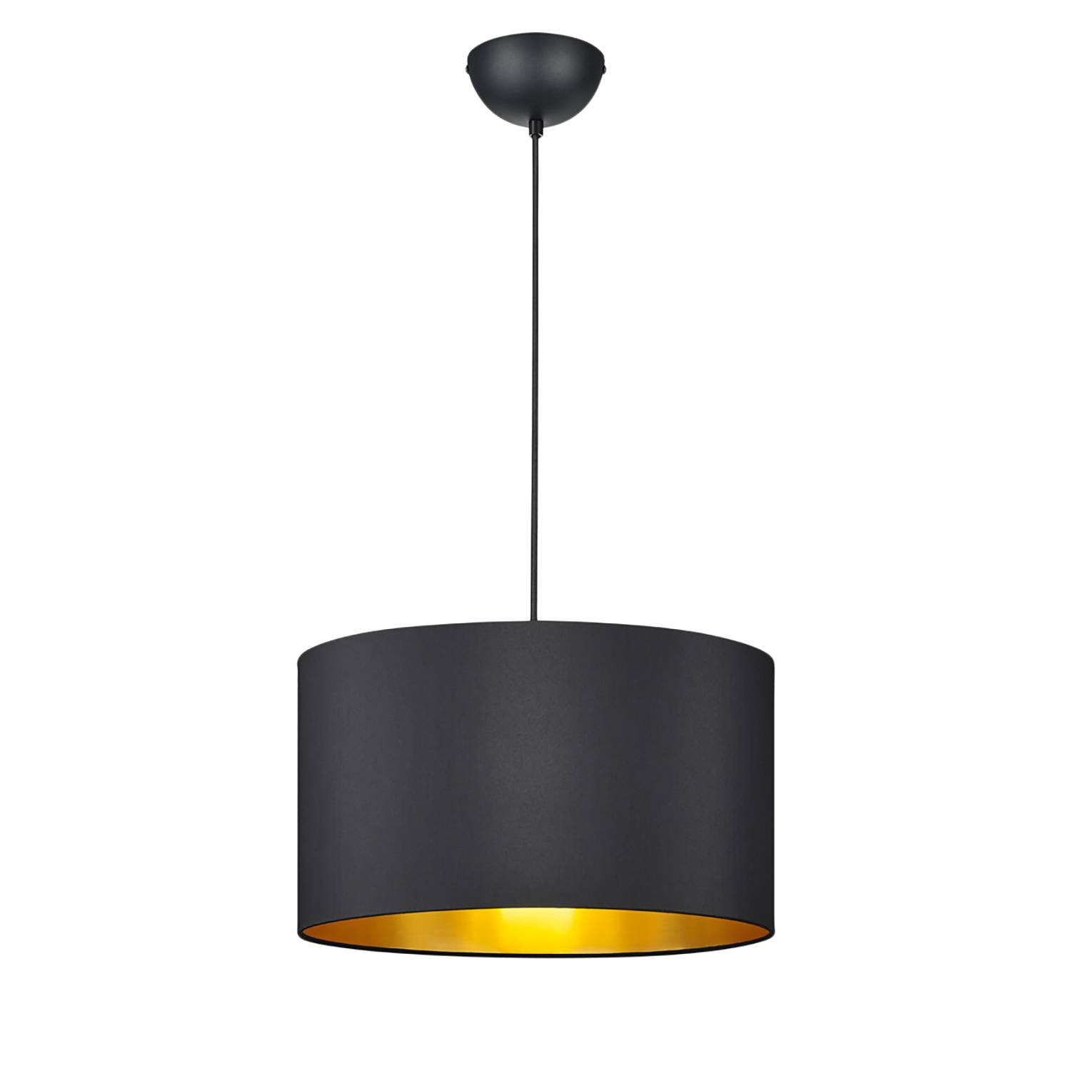 Hostel Pendelleuchte 1-flammig Messing Schwarz