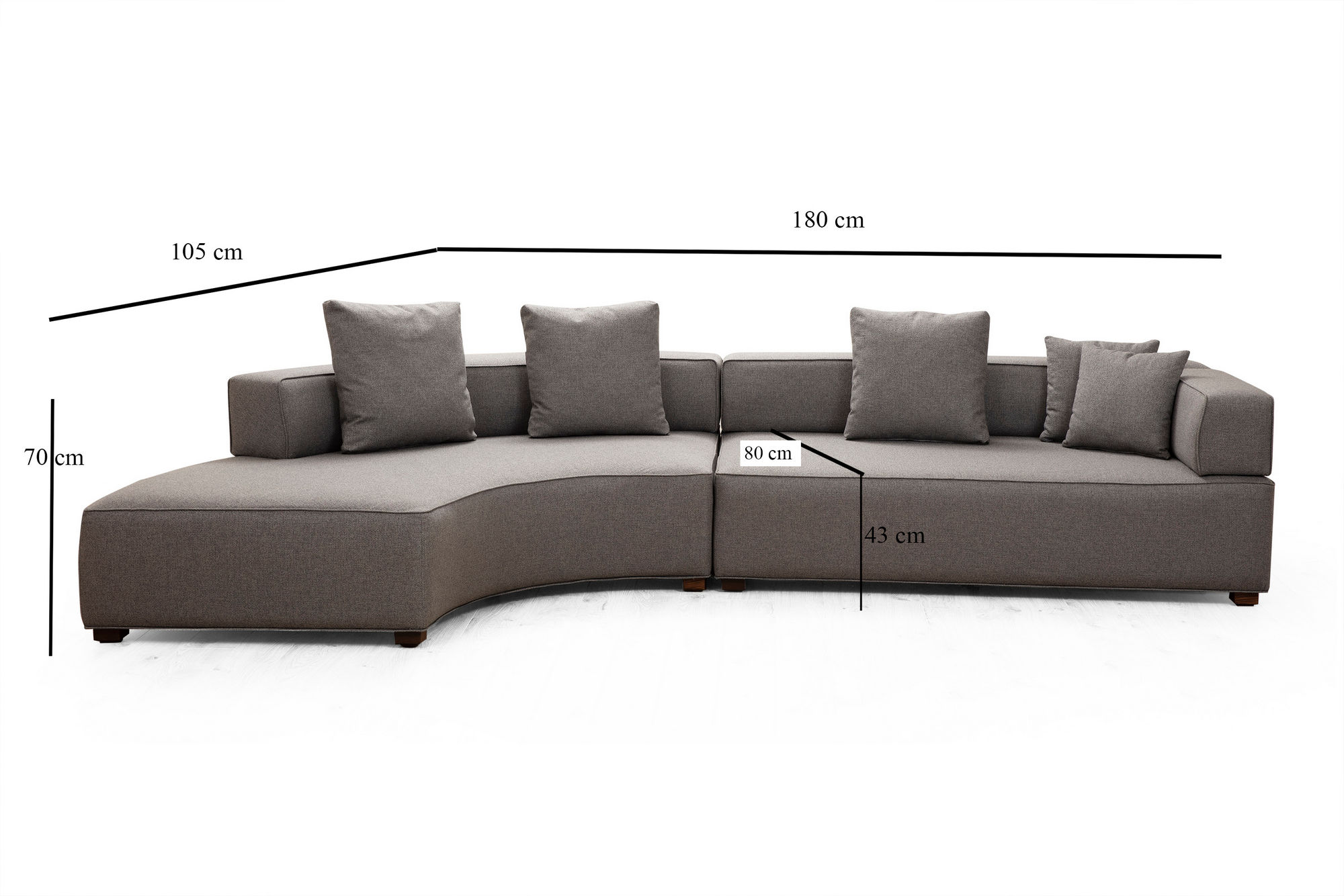 Gondol-1 Sofa Grau