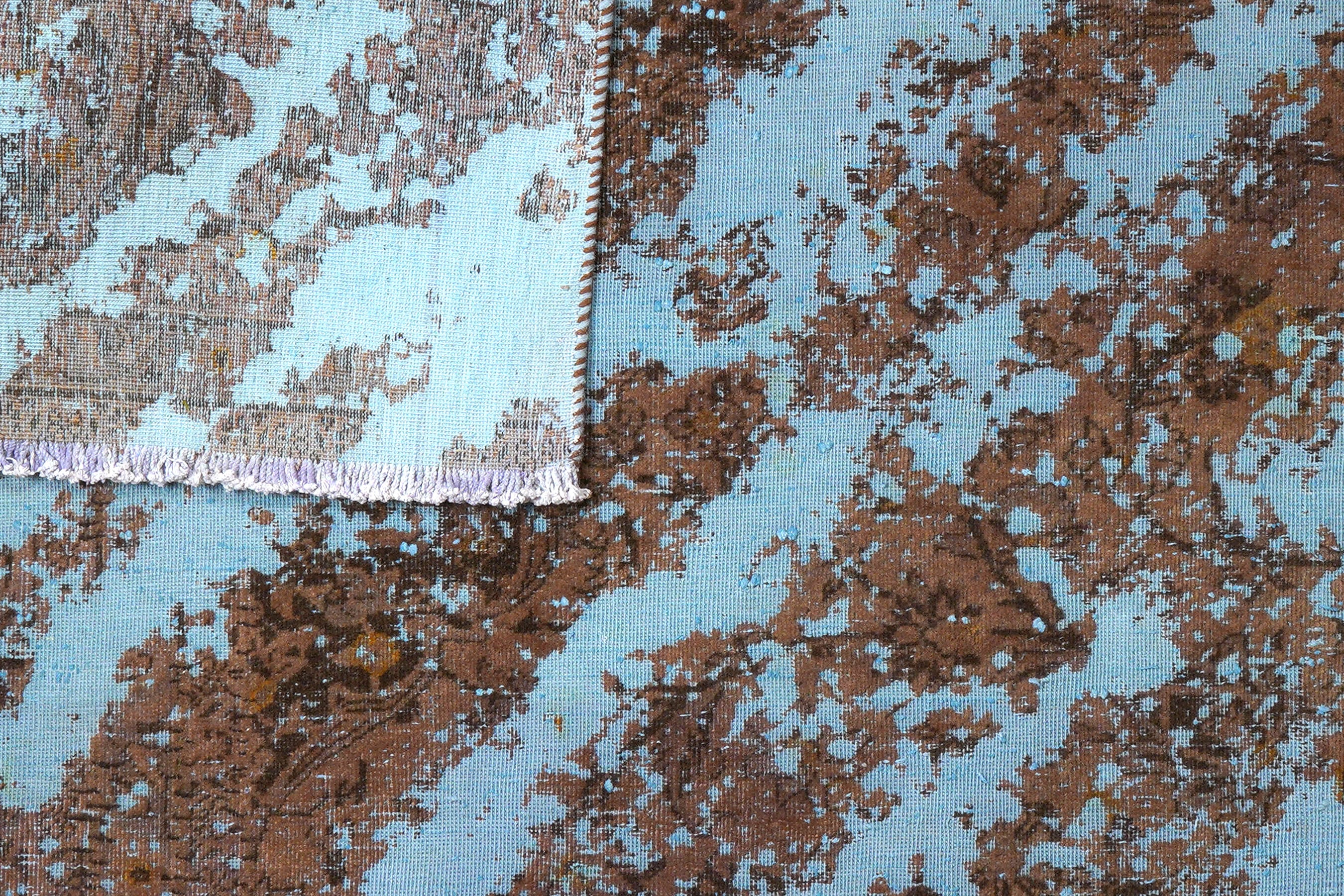 Tappeto vintage in lana multicolore