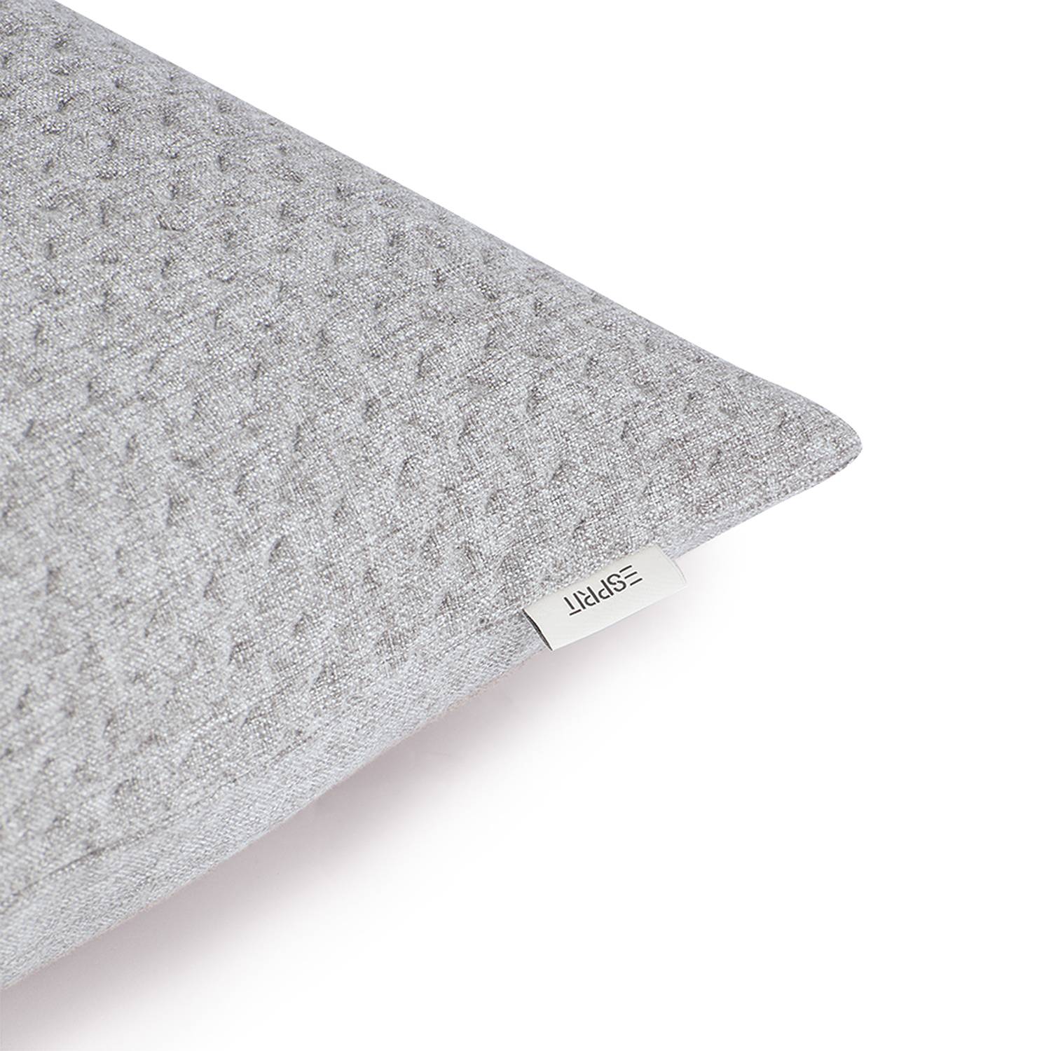 Harp Structure Pillowcase Polyester Light Gray 45 x 45 cm