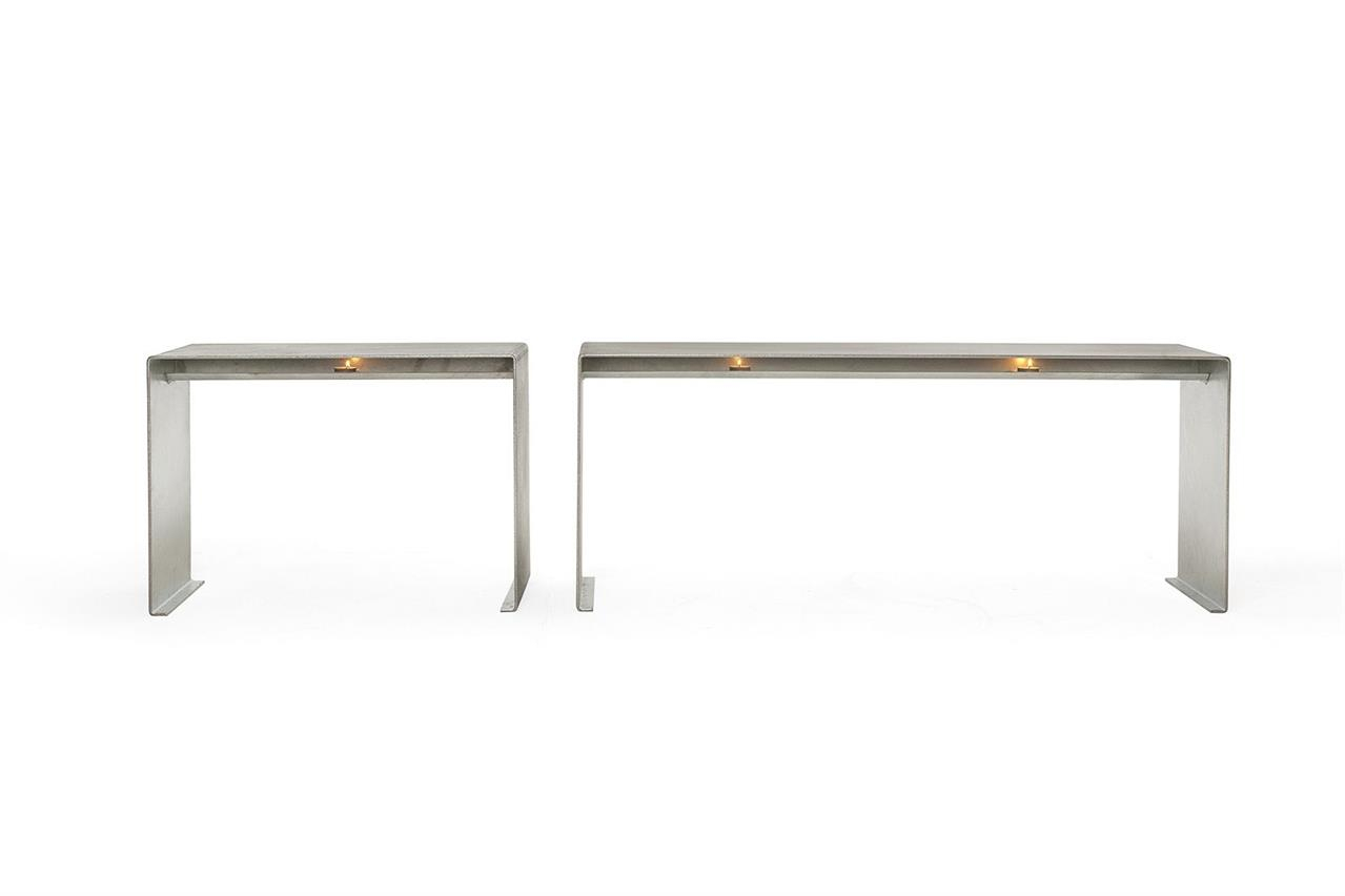 Wärmebank Stahl Verzinkt Grau