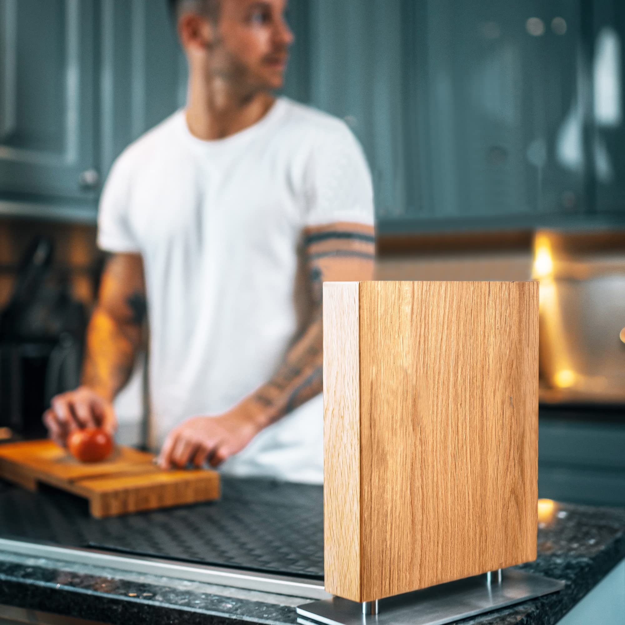 Messerblock Magnetisch Holz Natural