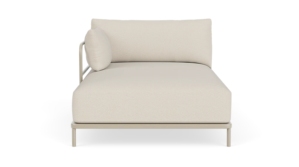 Vincent Outdoor Chaiselongue Modul Links Sandshell