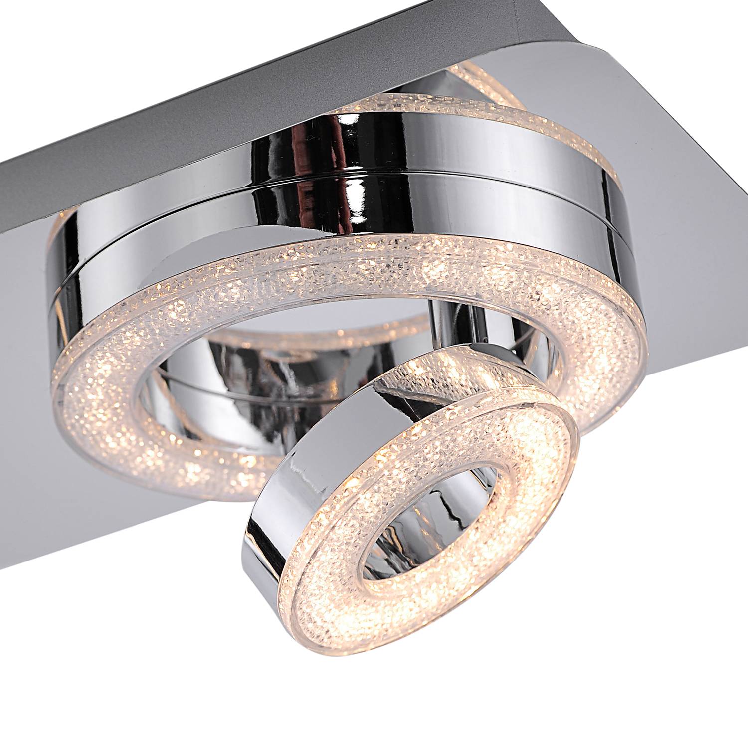 Tim LED-Deckenleuchte Acrylglas Stahl 4-flammig