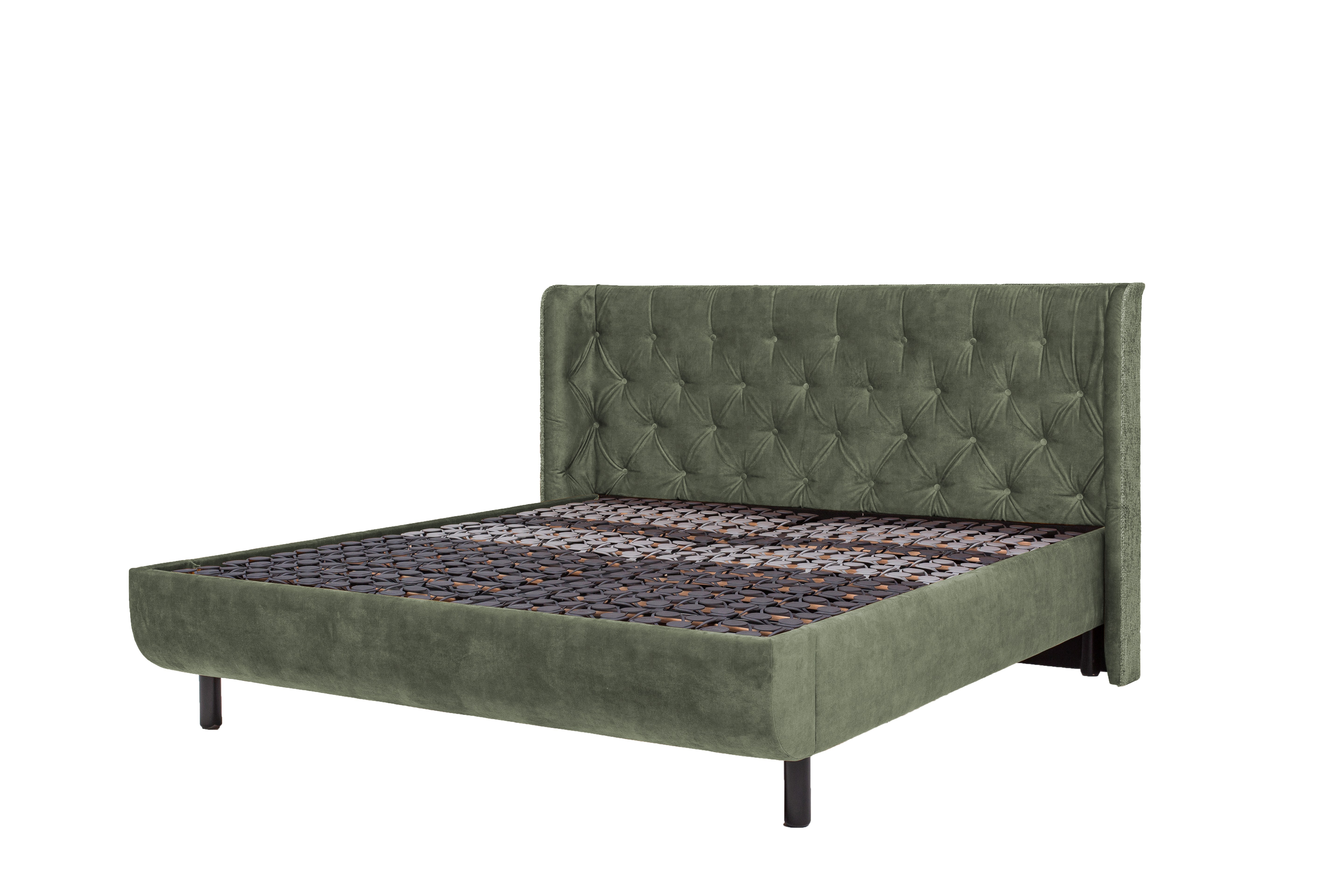 Arc™ Luxury Bett mit starren Rahmen Dunkelgrün 180 x 200