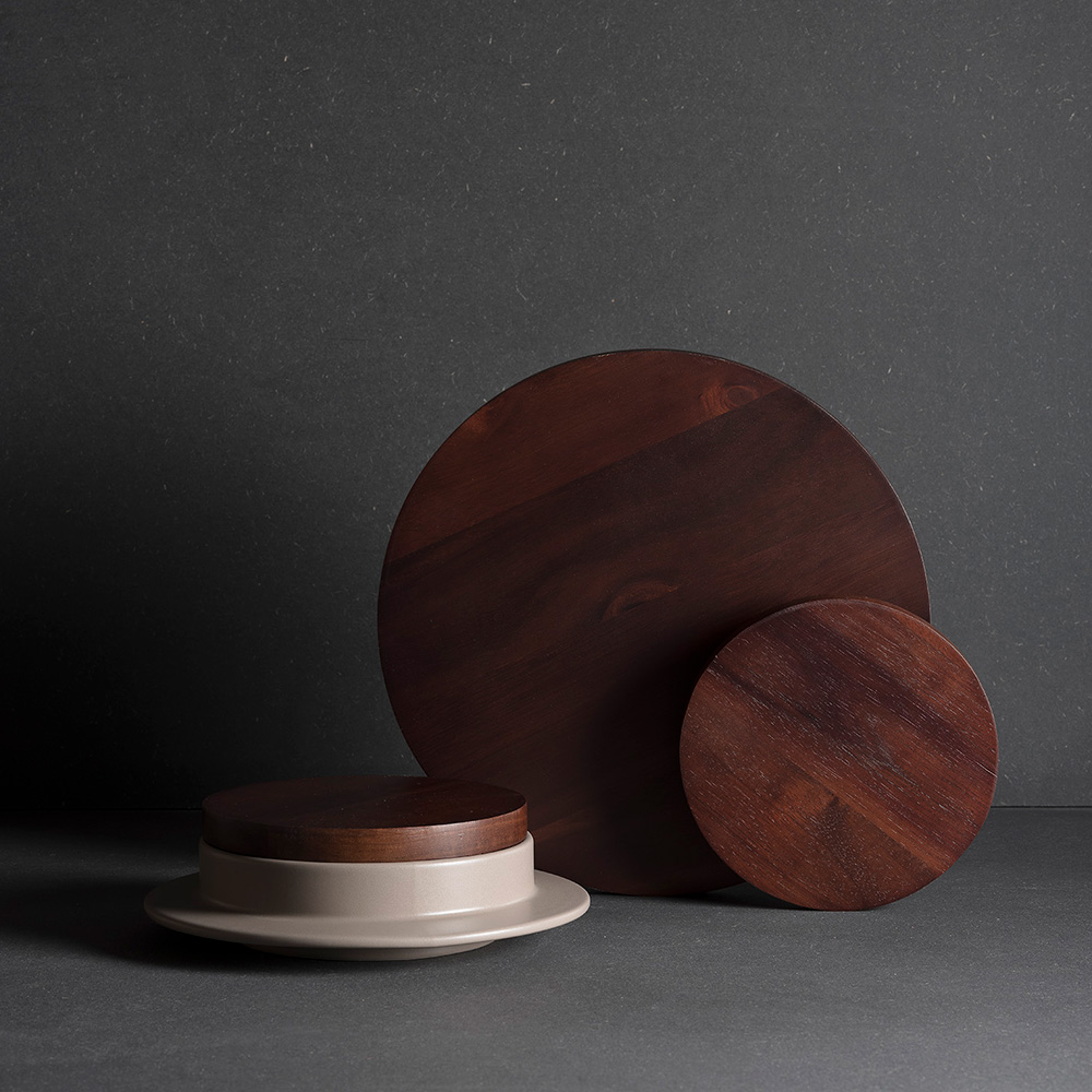 Dishes to Dishes Lid Large Wood