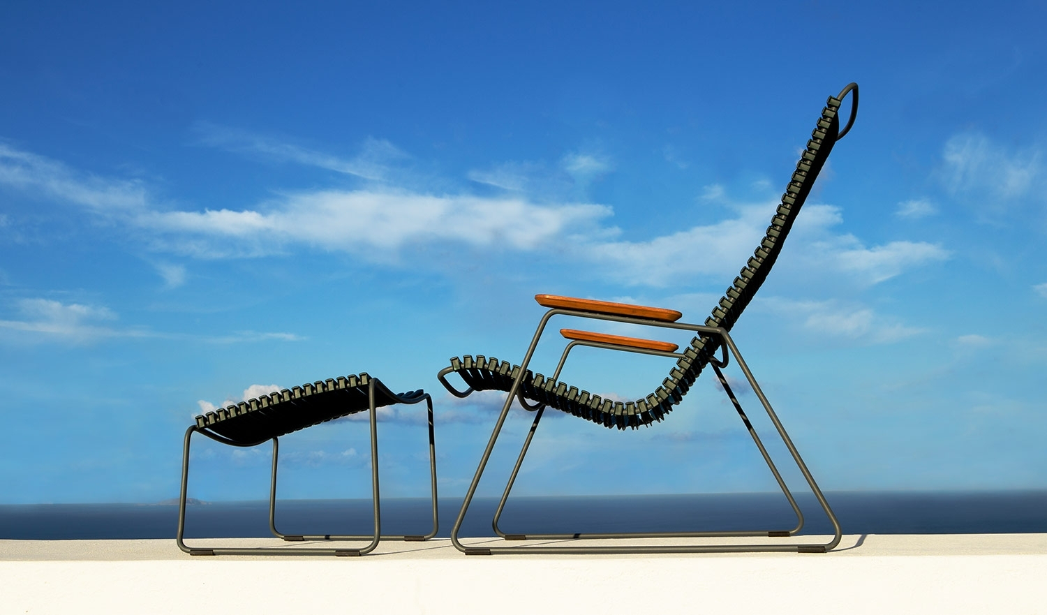 Click Fußstütze Hocker Schräg Grün