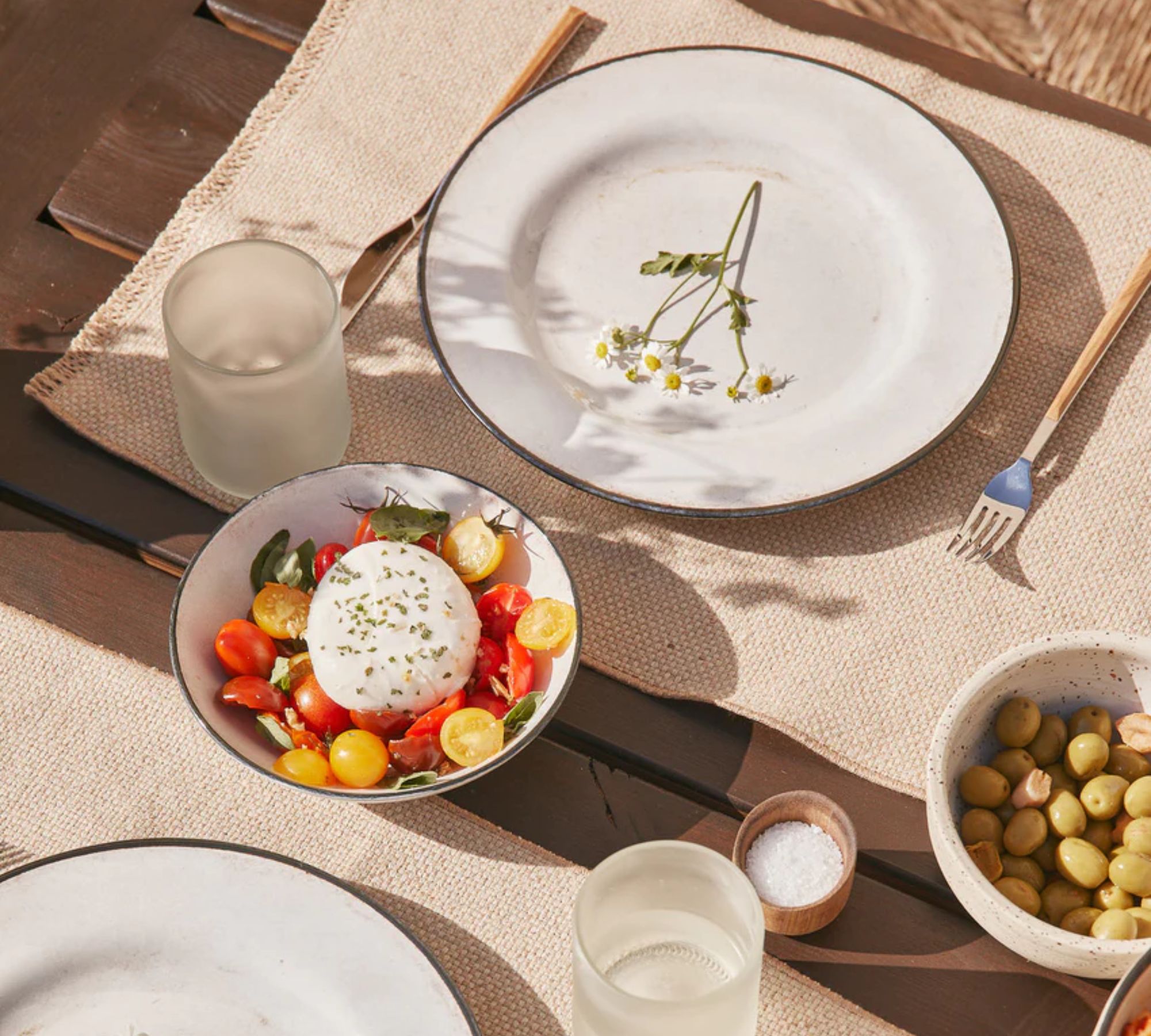 2-tlg. Minau Tischset Jute Leinen Beige