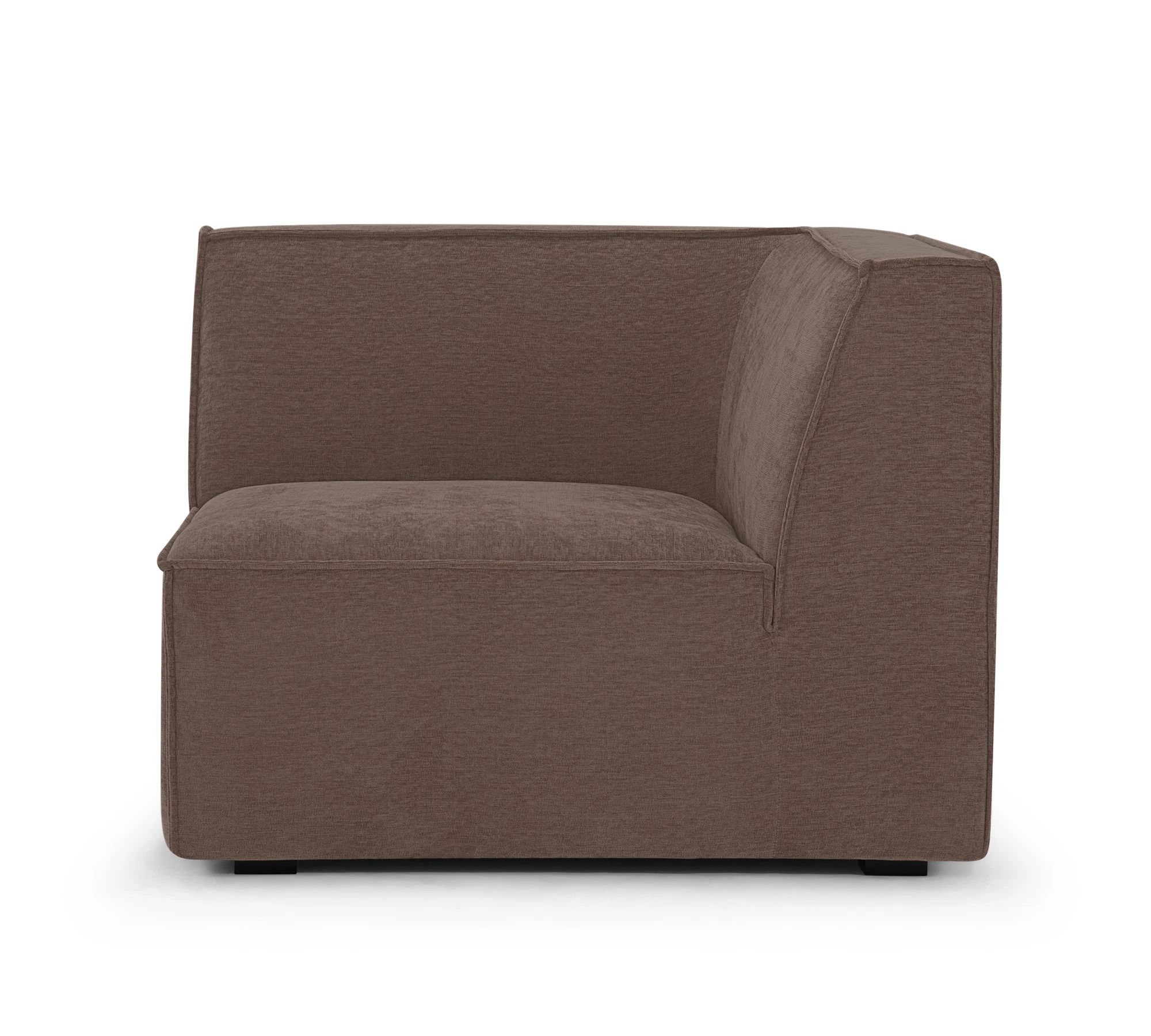 Dane 1-Sitzer Eckmodul Links Aulla Cacao