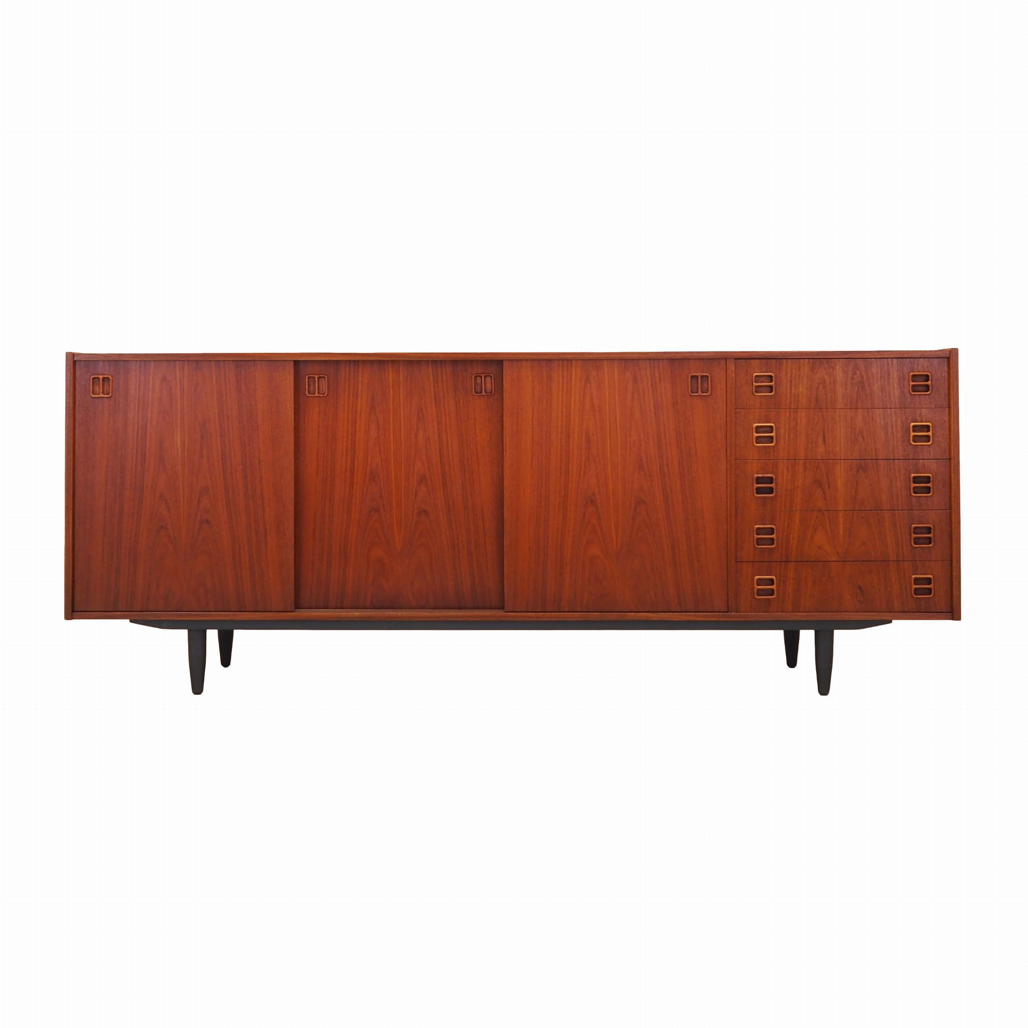 Vintage Sideboard Teakholz Braun 1960er Jahre