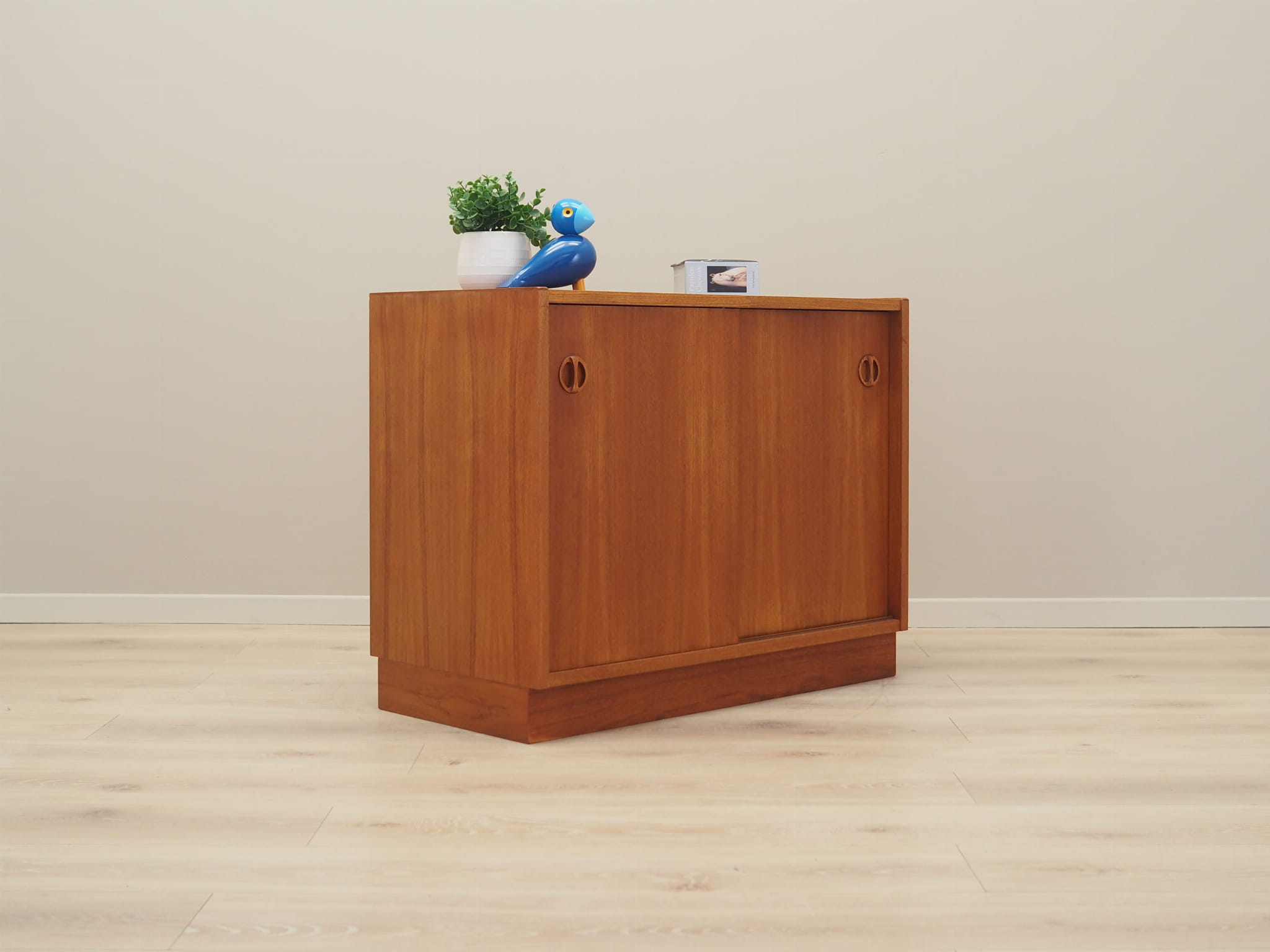 Vintage Cabinet Teak Wood Brown 1970s