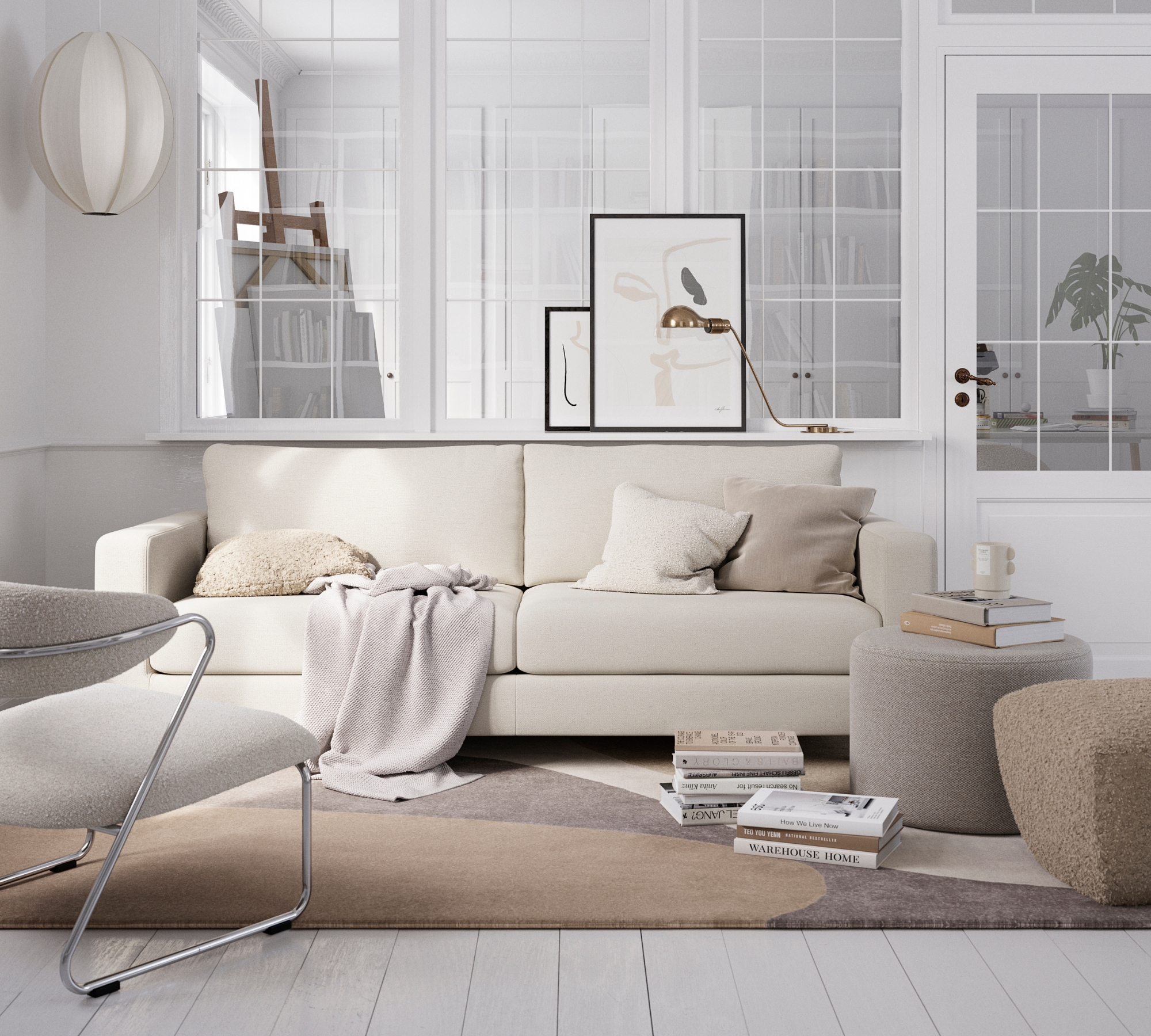 Dylan Sofa 3-Sitzer Mark Sand