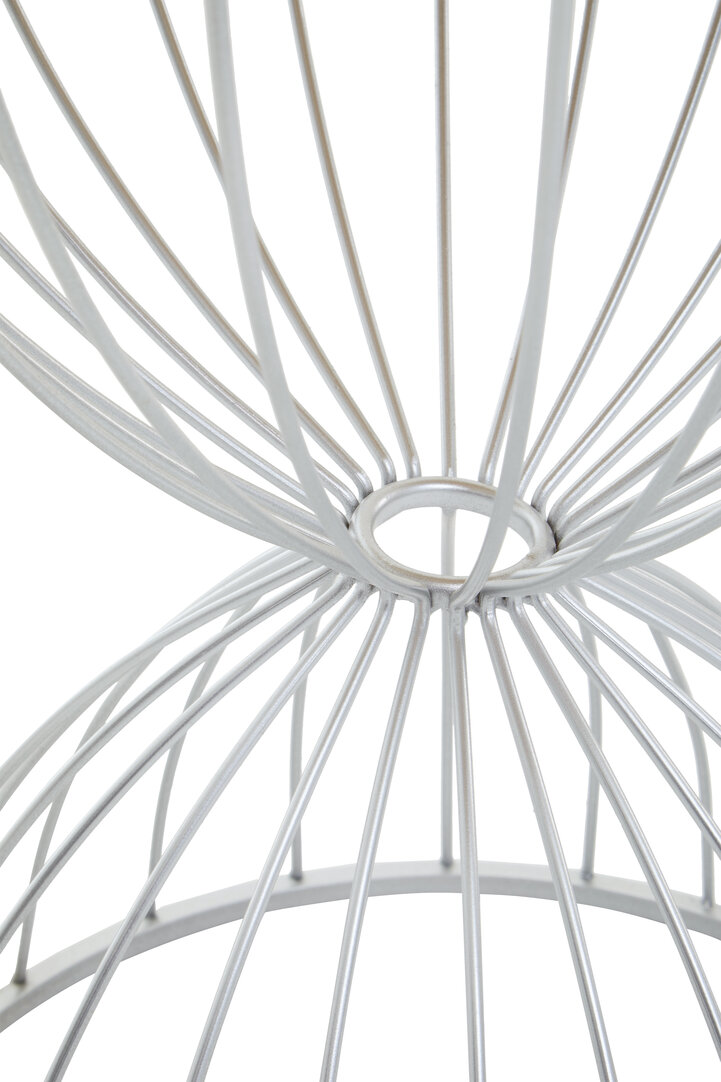 Jolie Hourglass Side Table Stainless Steel Silver