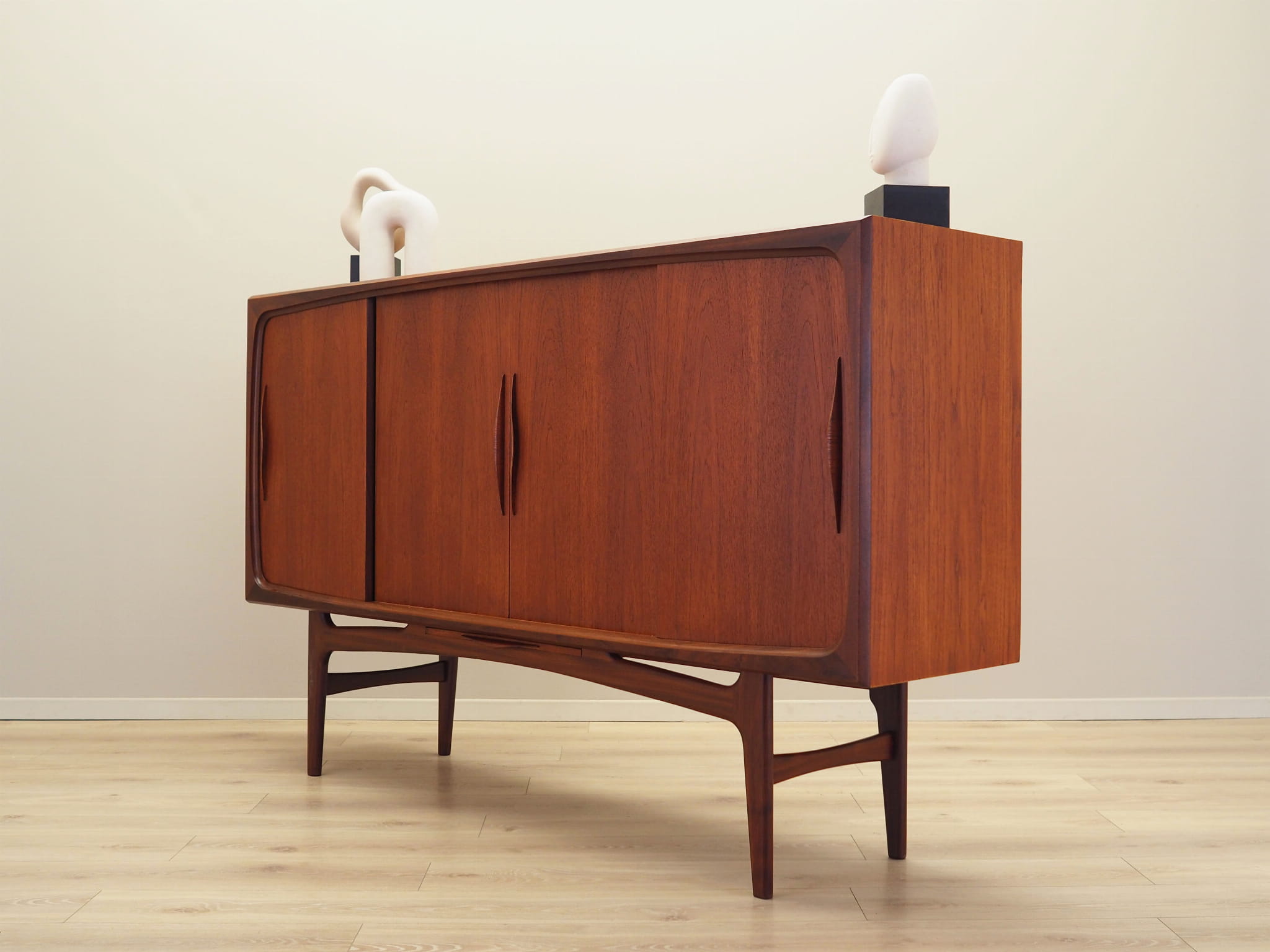 Teak highboard, Danish design, 1970s, production: Denmark