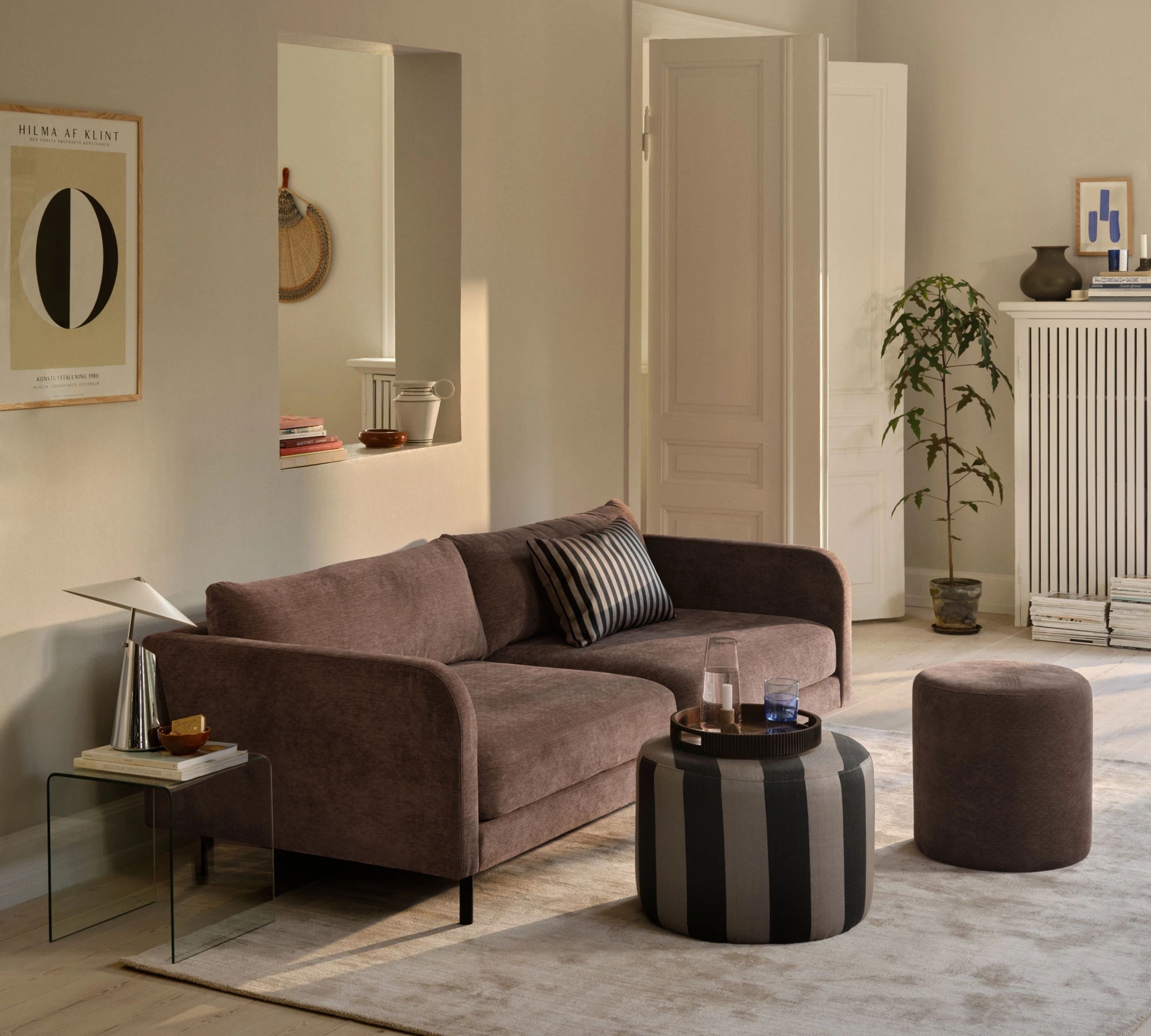 Julia Sofa 3-Sitzer Aulla Cacao