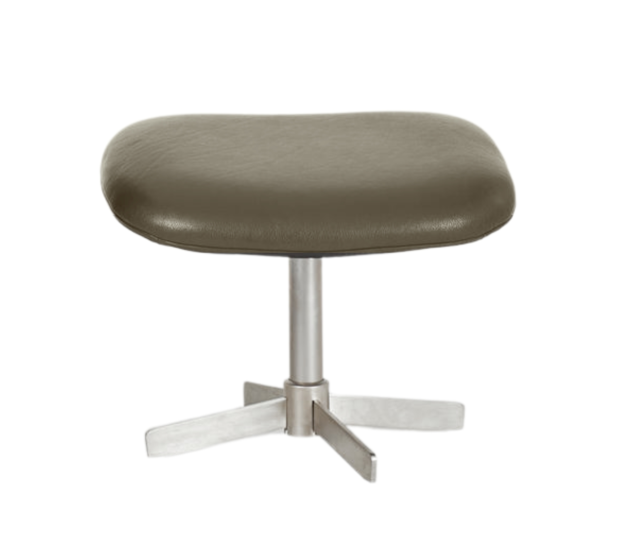 Athena Footstool Estoril-Leather 0959 Gray-Brown