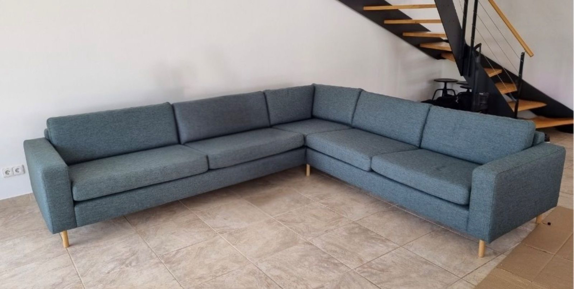 Scandinavia Ecksofa Blaugrün