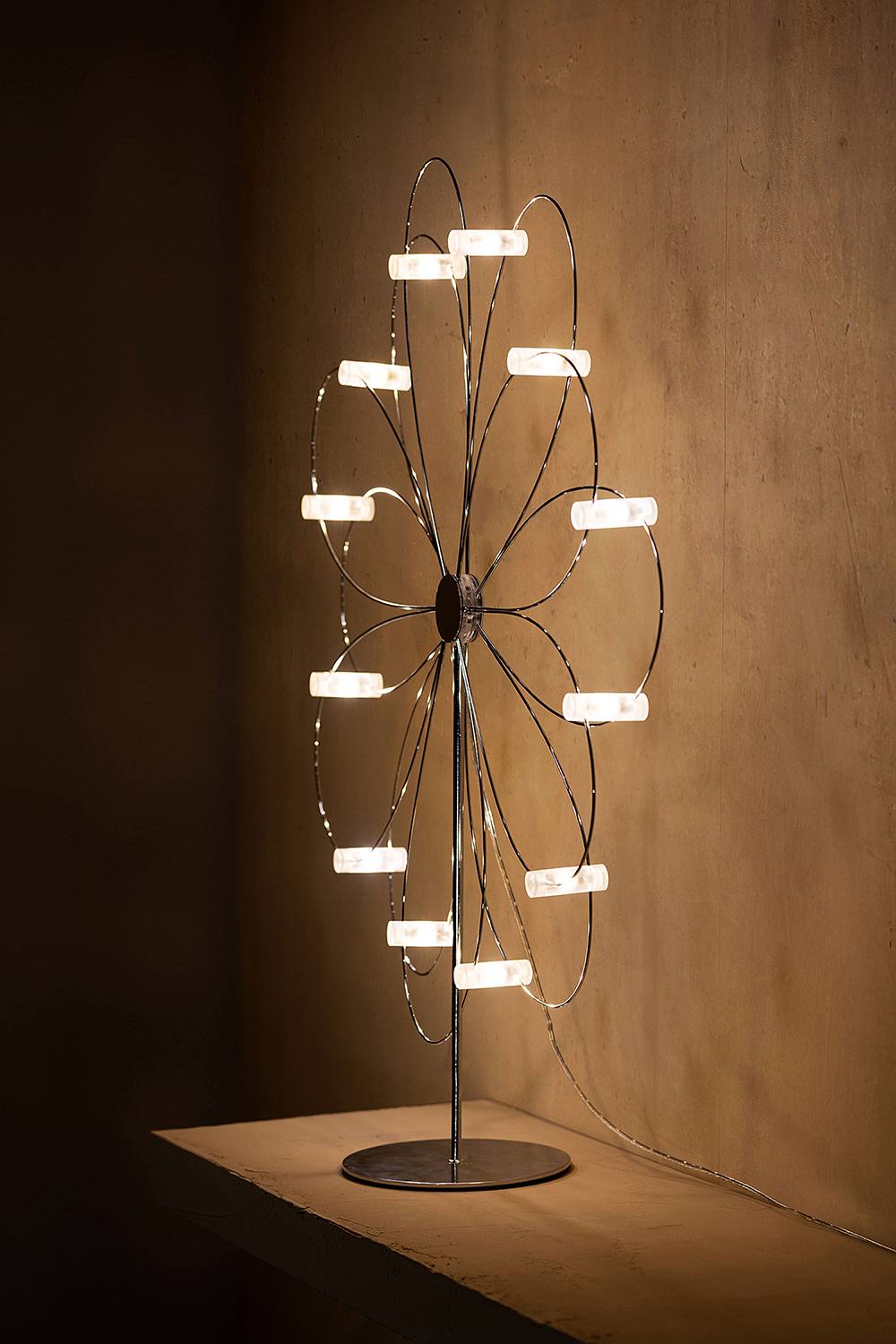 Winter Star Combi-Decoration Metal LED Silver