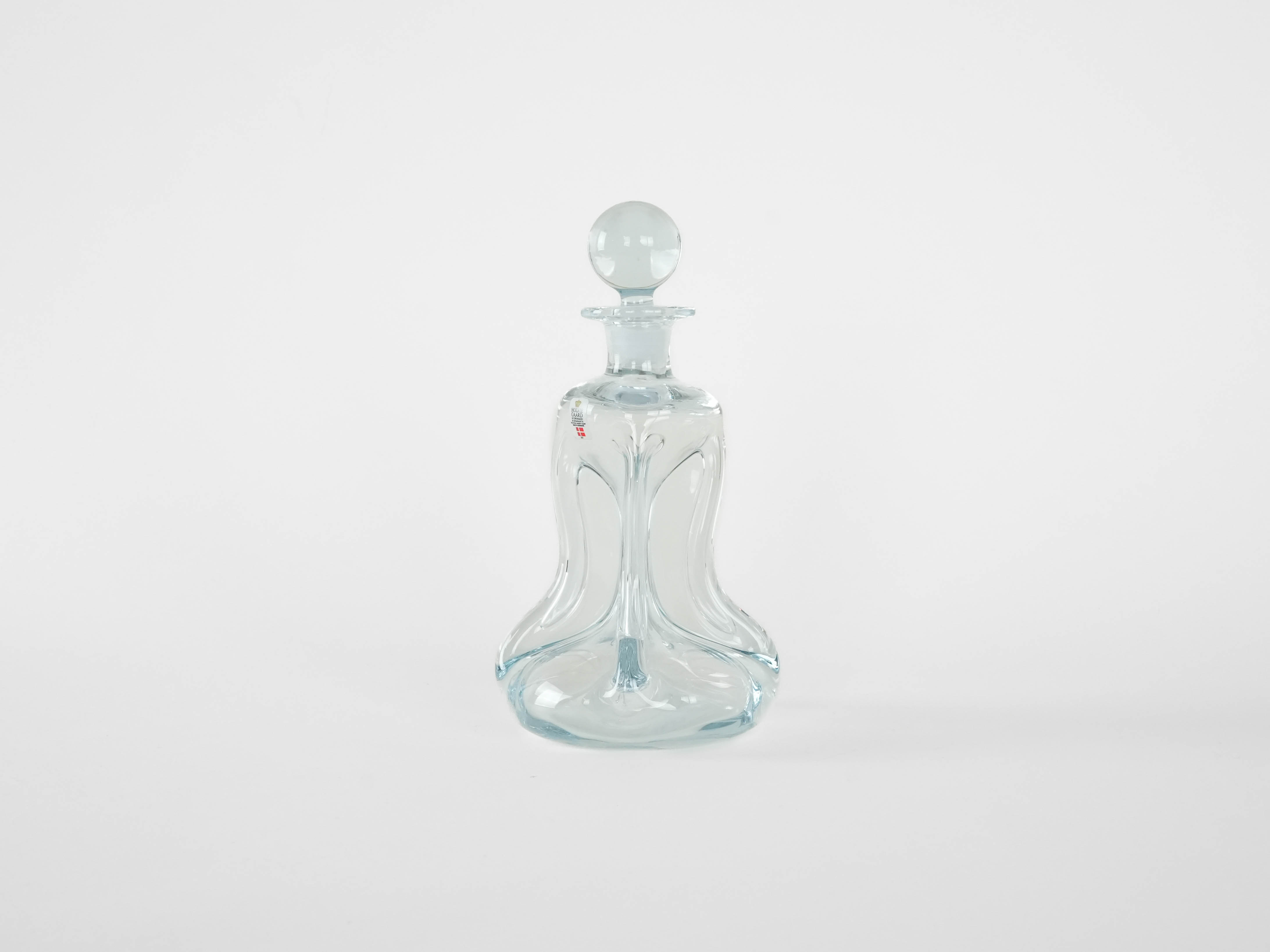 Kluk Glaskaraffe Transparent 1970er Jahre