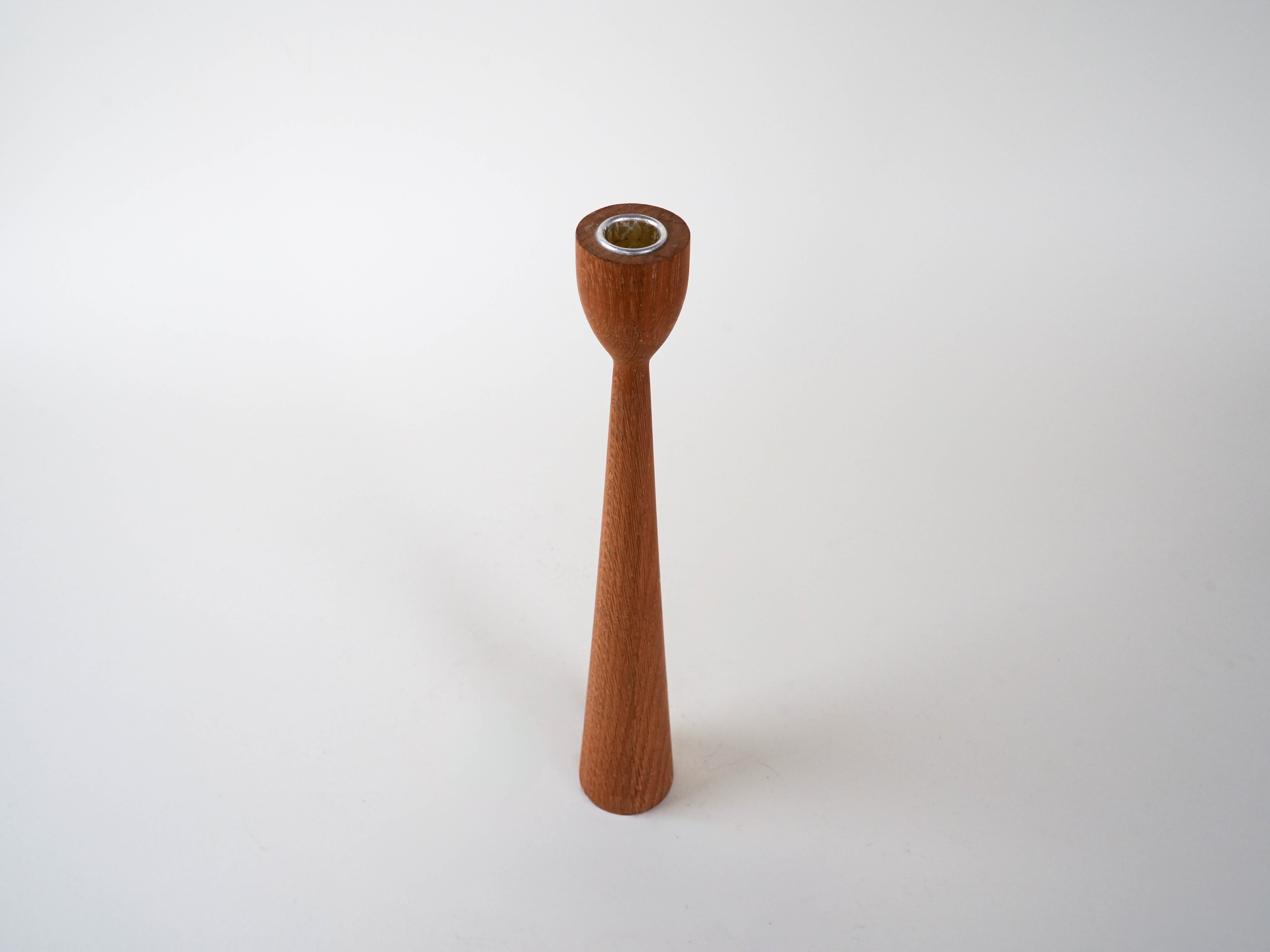 Teak Candlestick 1960s