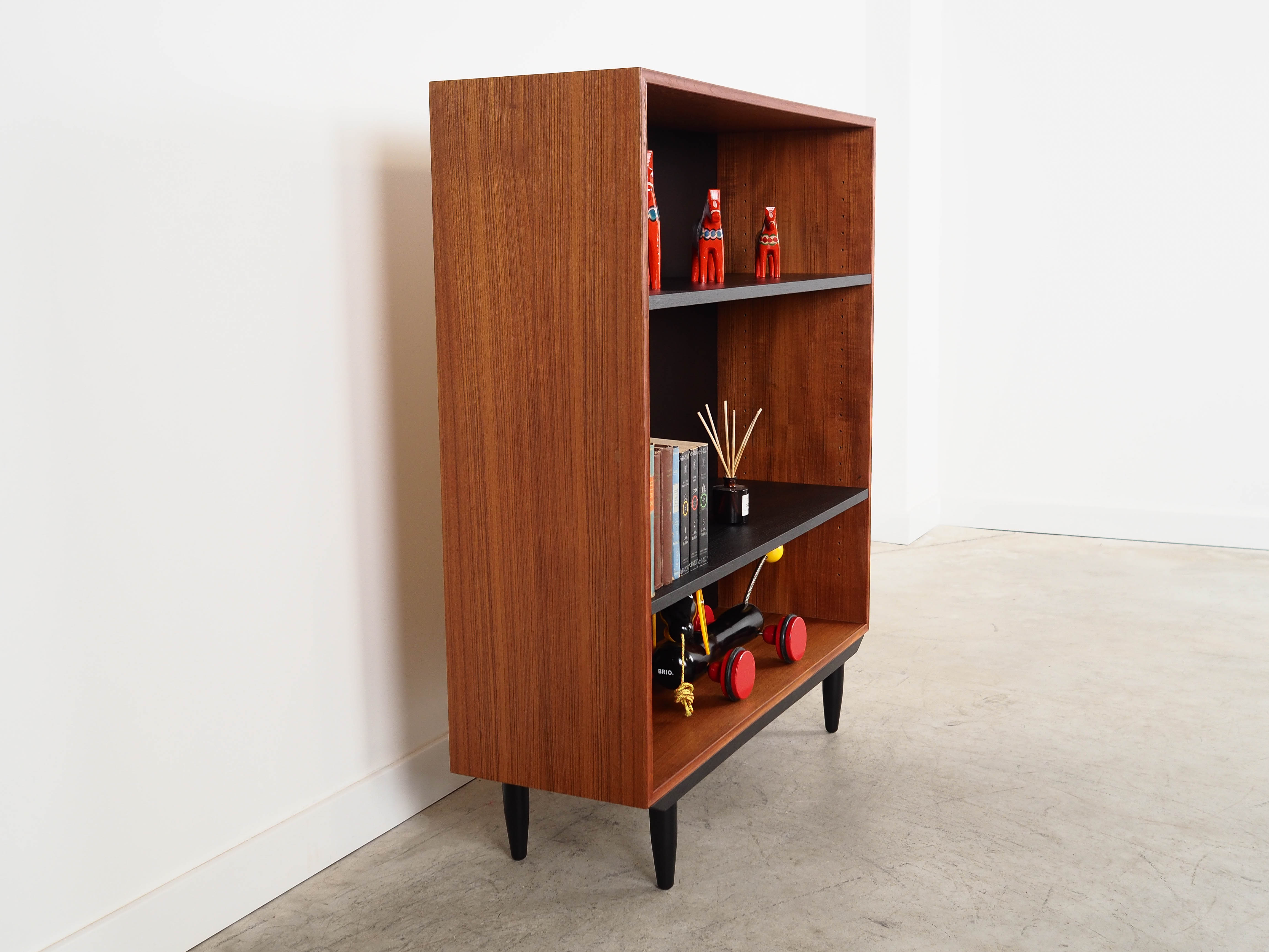 Teak-Bücherregal Braun 1970er Jahre