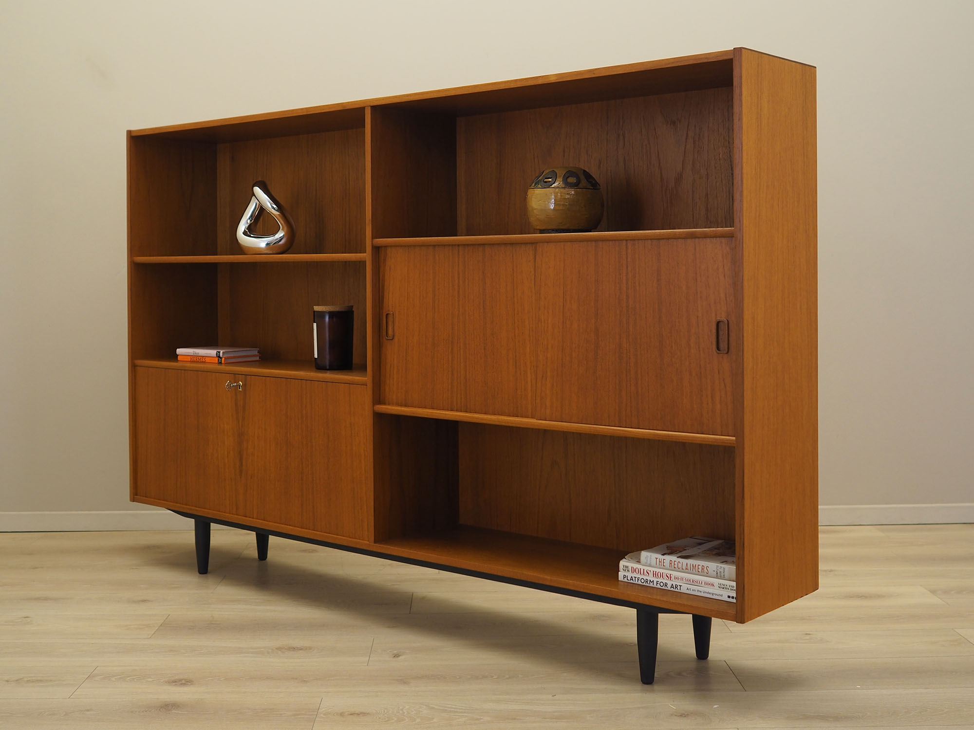 Bücherregal Teakholz 1960er Jahre