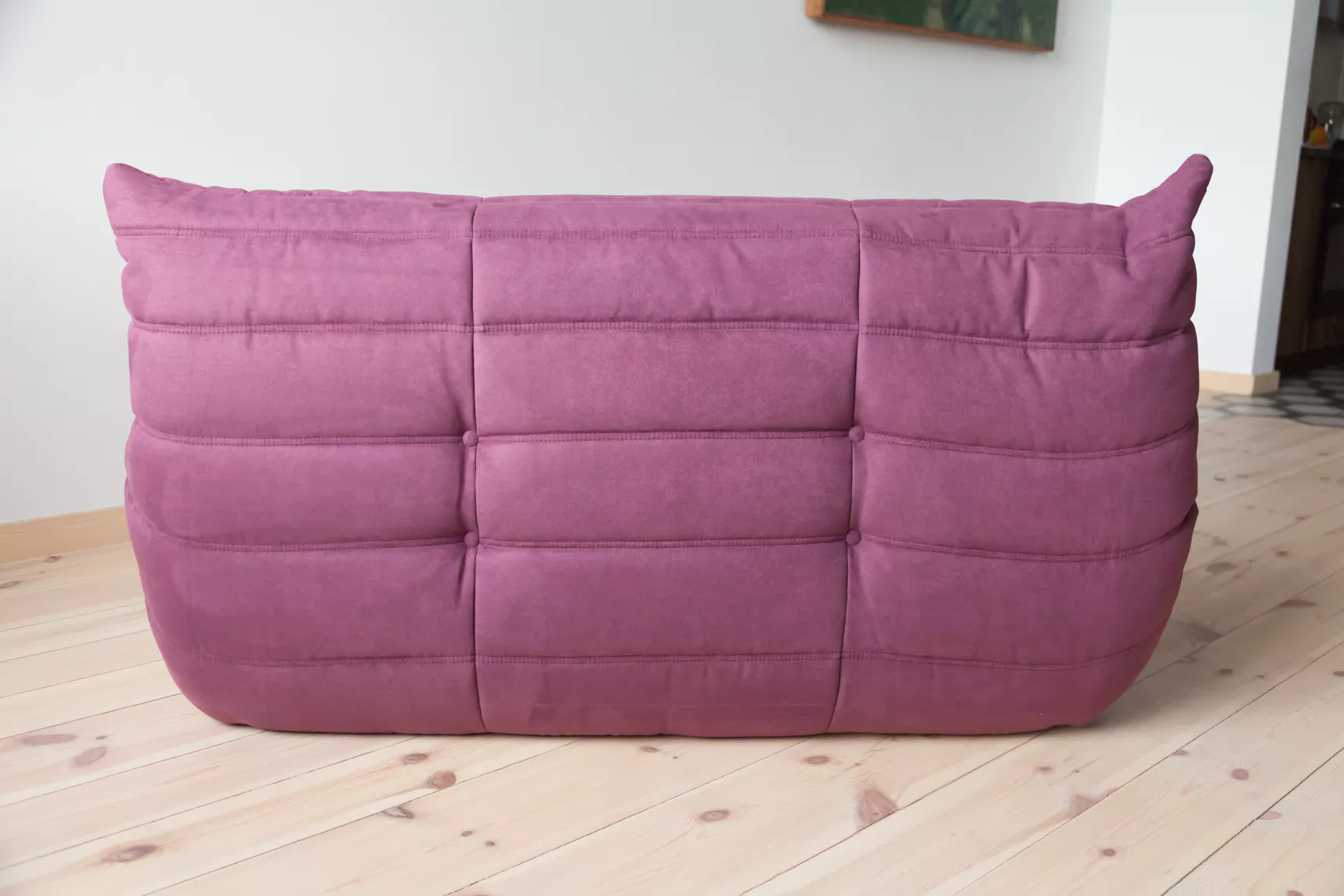 Togo Sofa 2-Sitzer Textil Aubergine