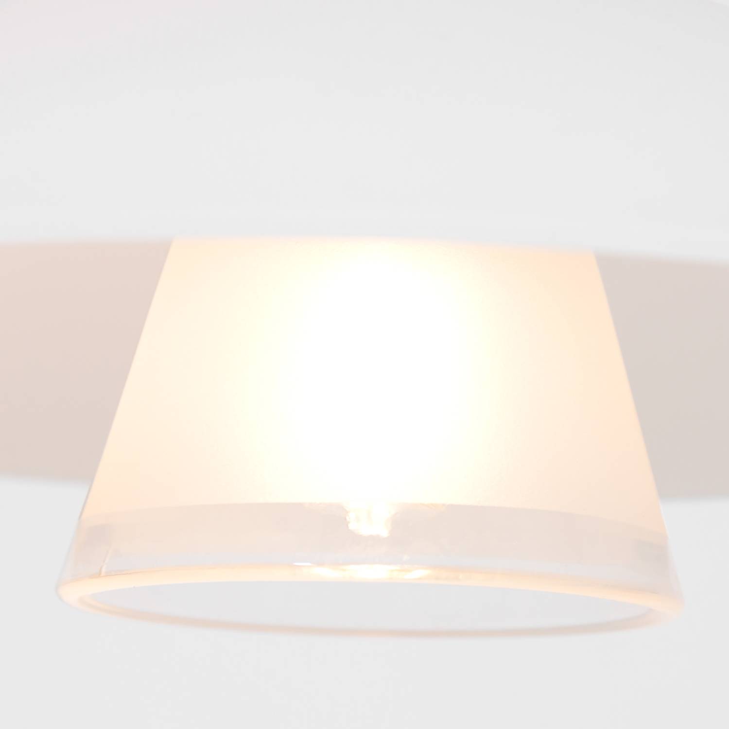 Tallerken IV LED-Pendelleuchte Milchglas Eisen 1-flammig