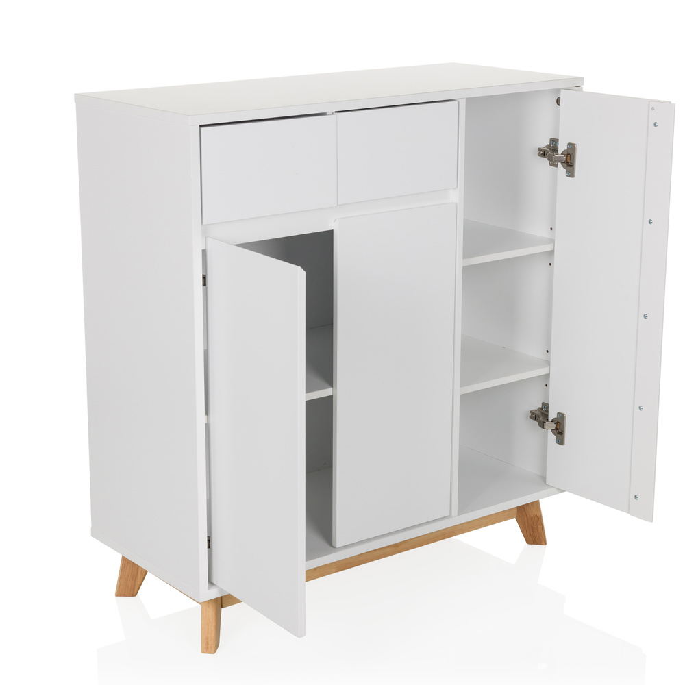 ESTHA Highboard Wood White