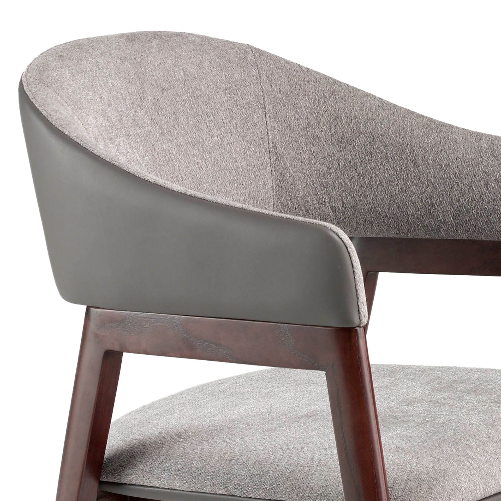 Armchair Faux Leather Grey