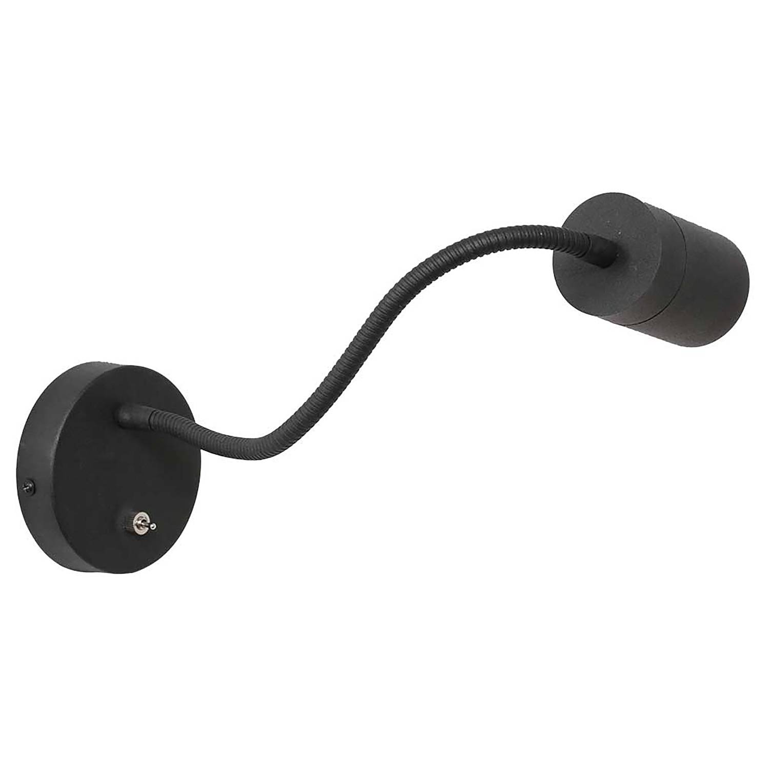Upround LED-Wandleuchte Aluminium Schwarz 1-flammig