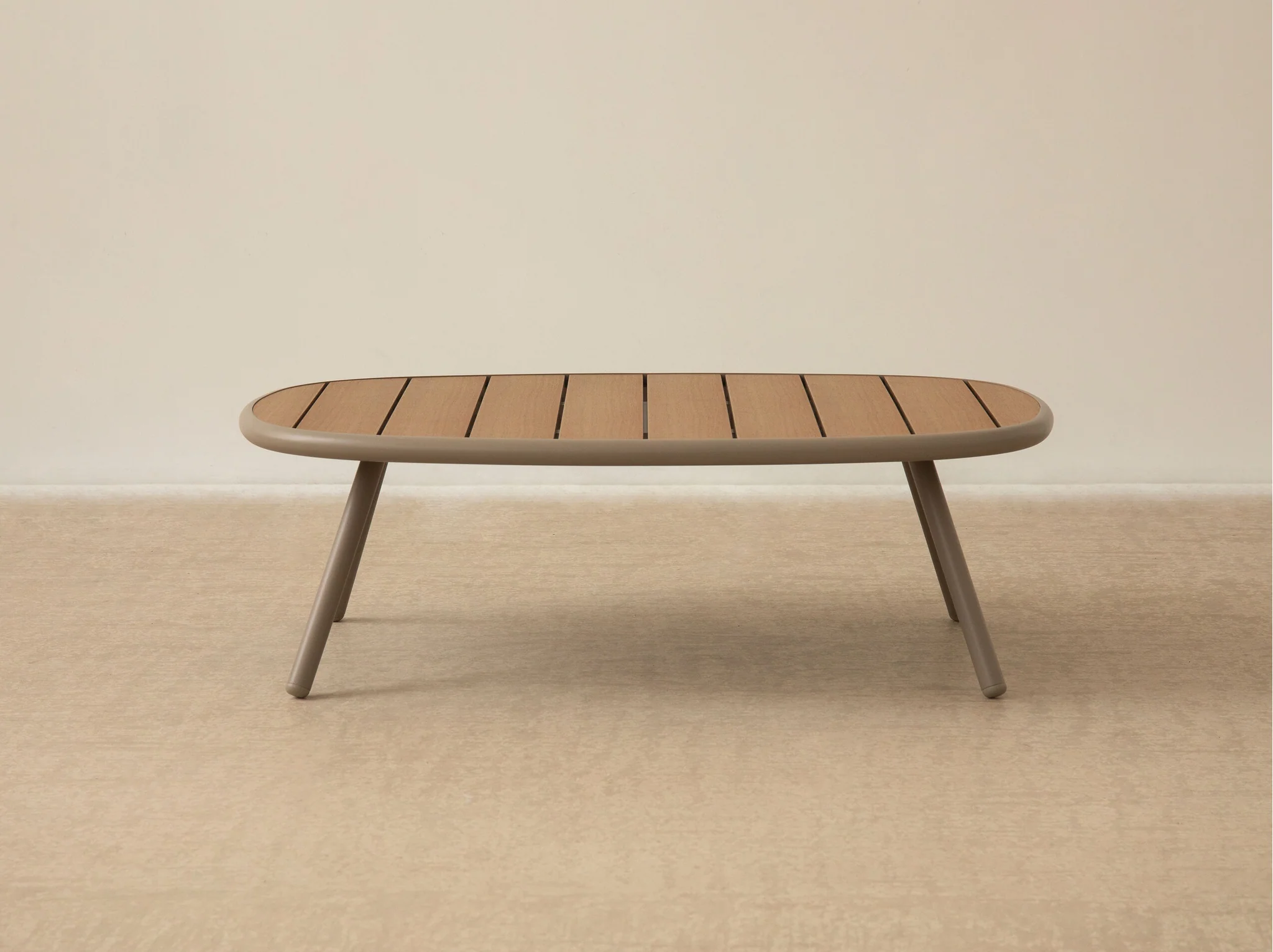 Margalida Garden Table Plastic Cream 95x60x30 cm