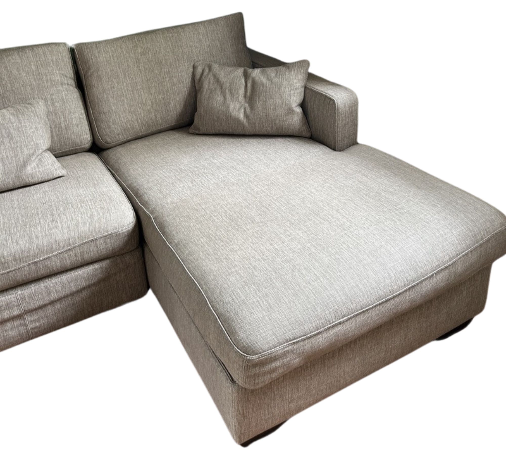 Gatsby Sofa Récamiere Rechts Baumwolle Holz Braun