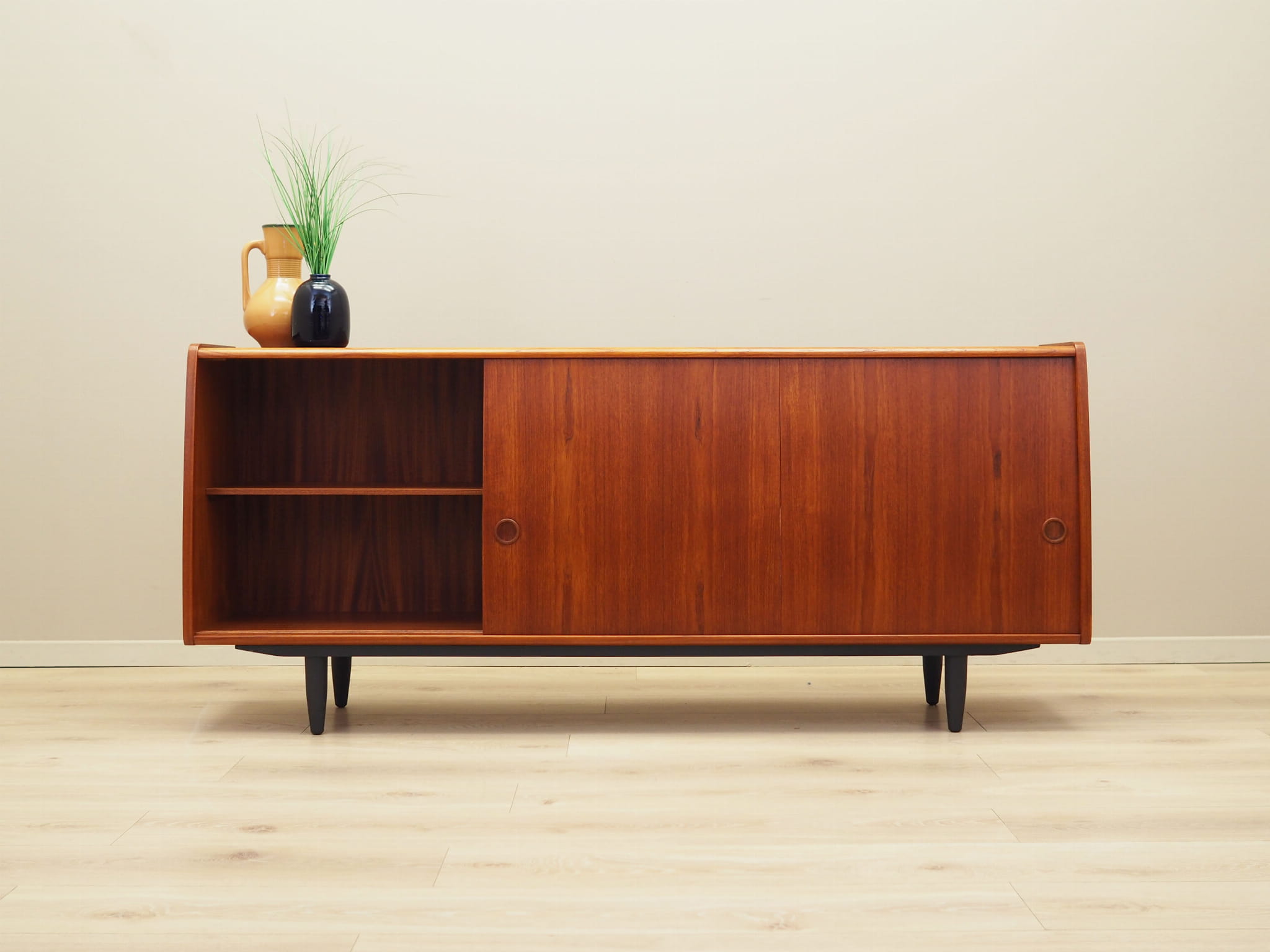 Vintage Sideboard Teakholz Braun 1970er Jahre