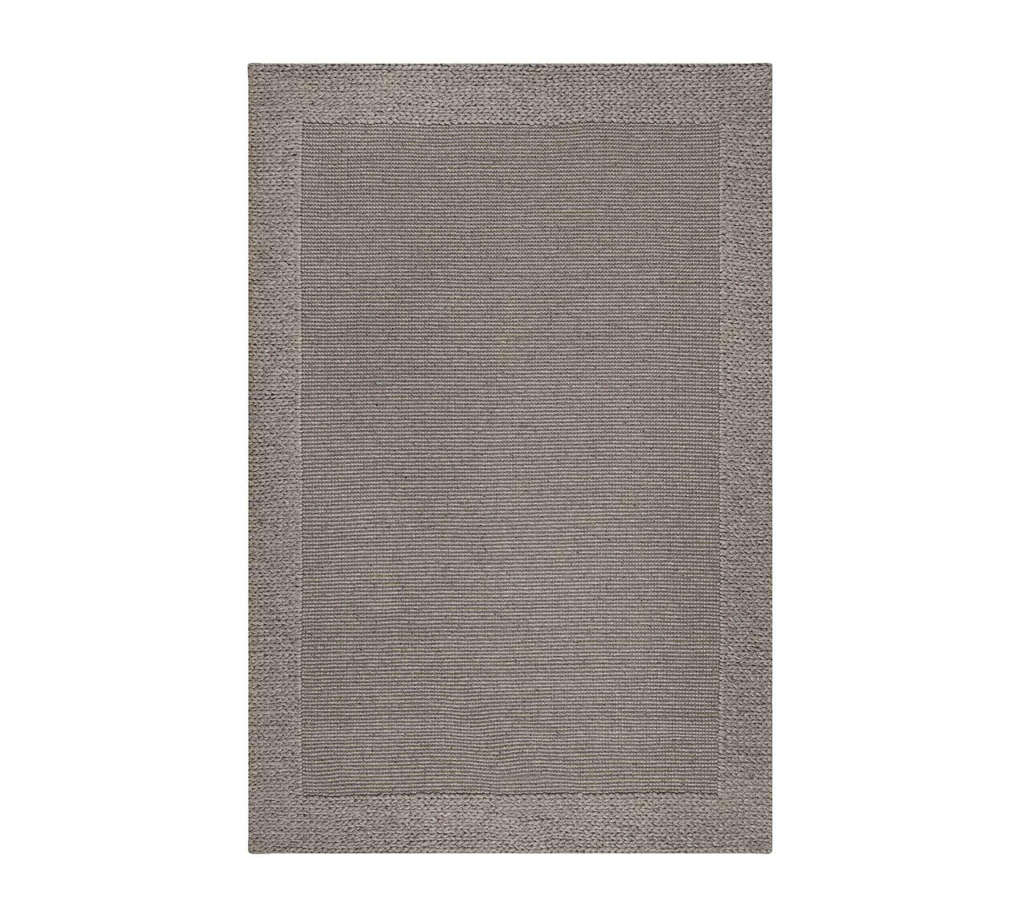 Jute-Teppich Grace Handgefertigt Natur/Grau 120x170 | Flair Rugs | COCOLI | Kurzflor-Teppiche