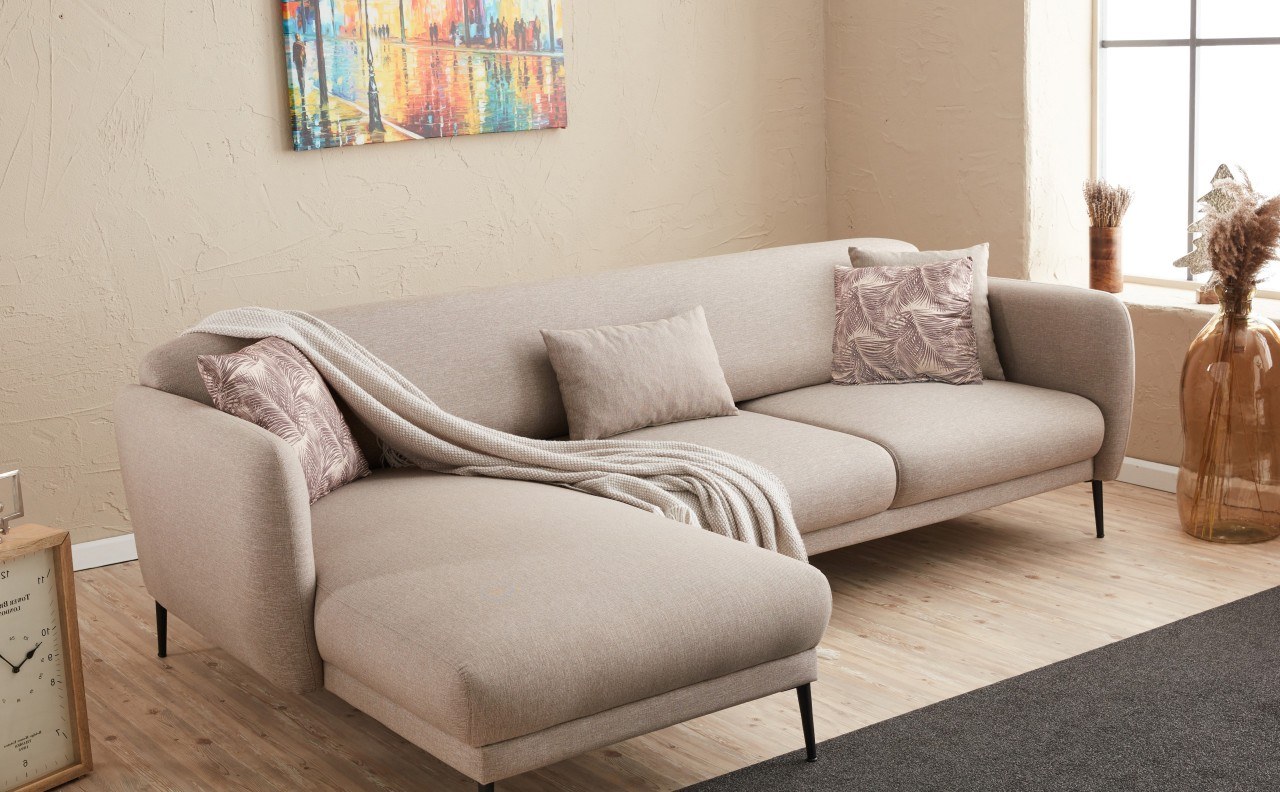 Venus Sofa Récamiere Links Creme