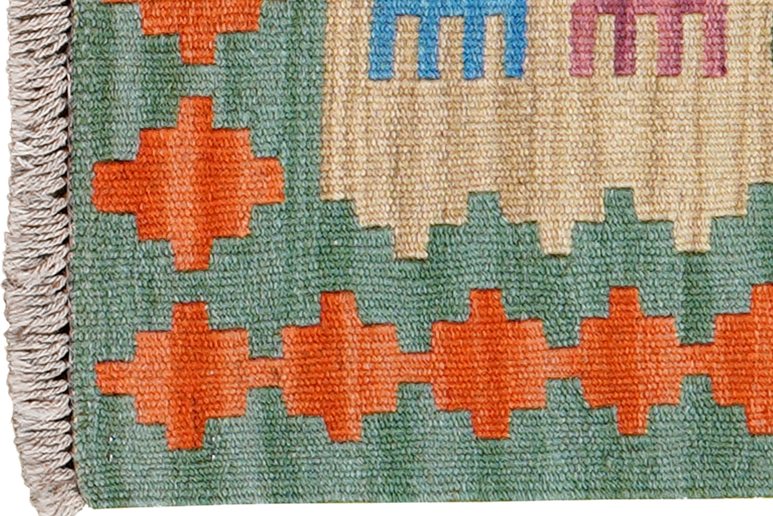 Kilim Gashgai Teppich Mehrfarbig