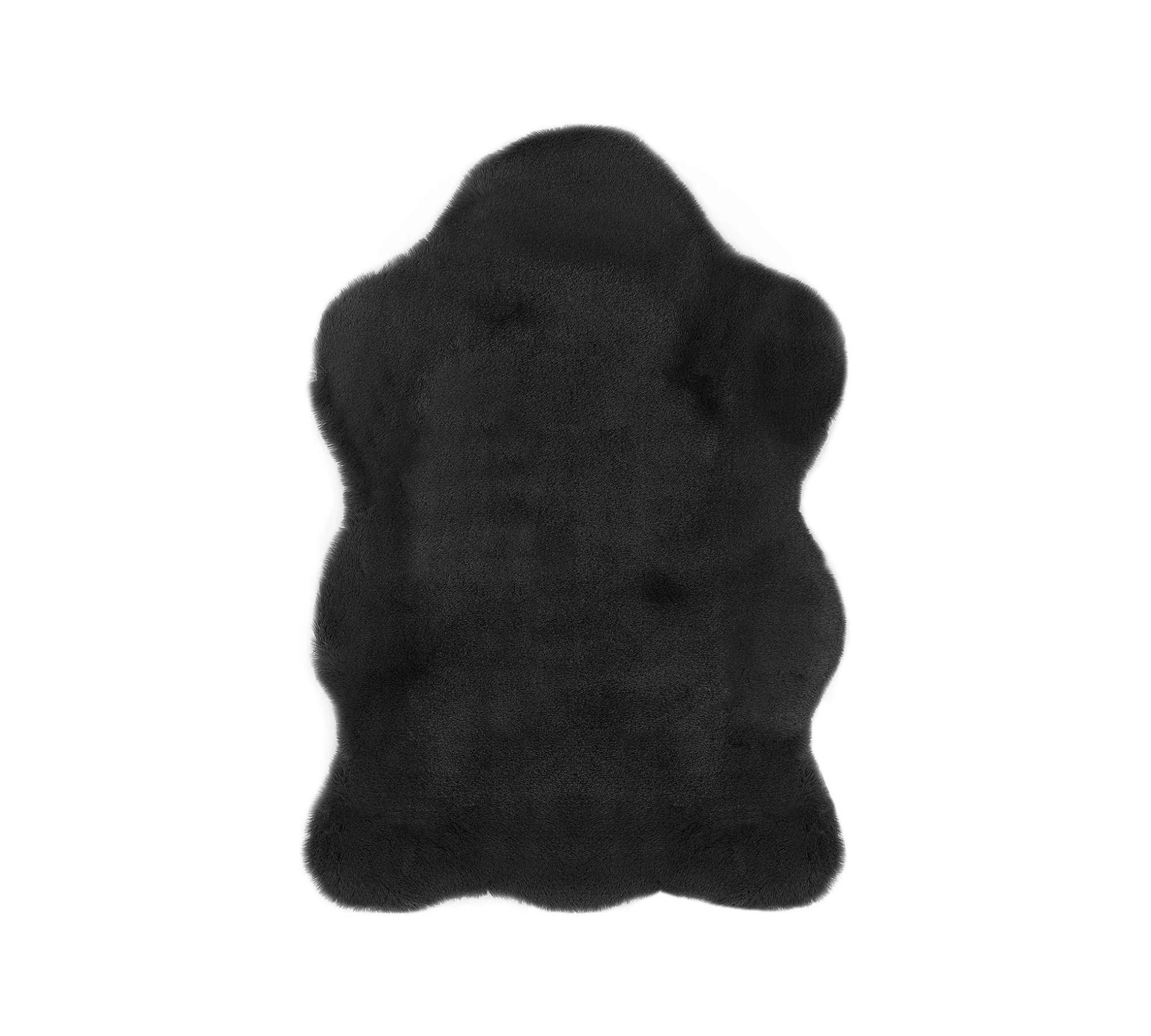 Fellteppich Textil Anthrazit