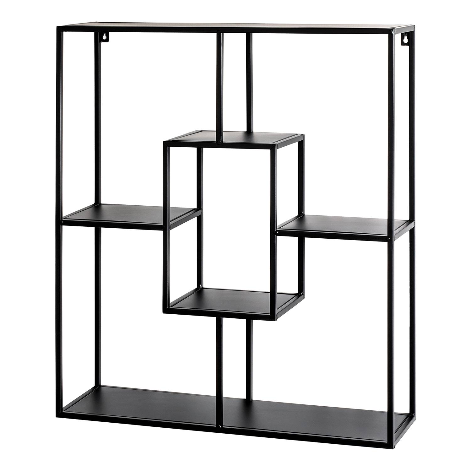 Wandregal Kalba Metall Schwarz