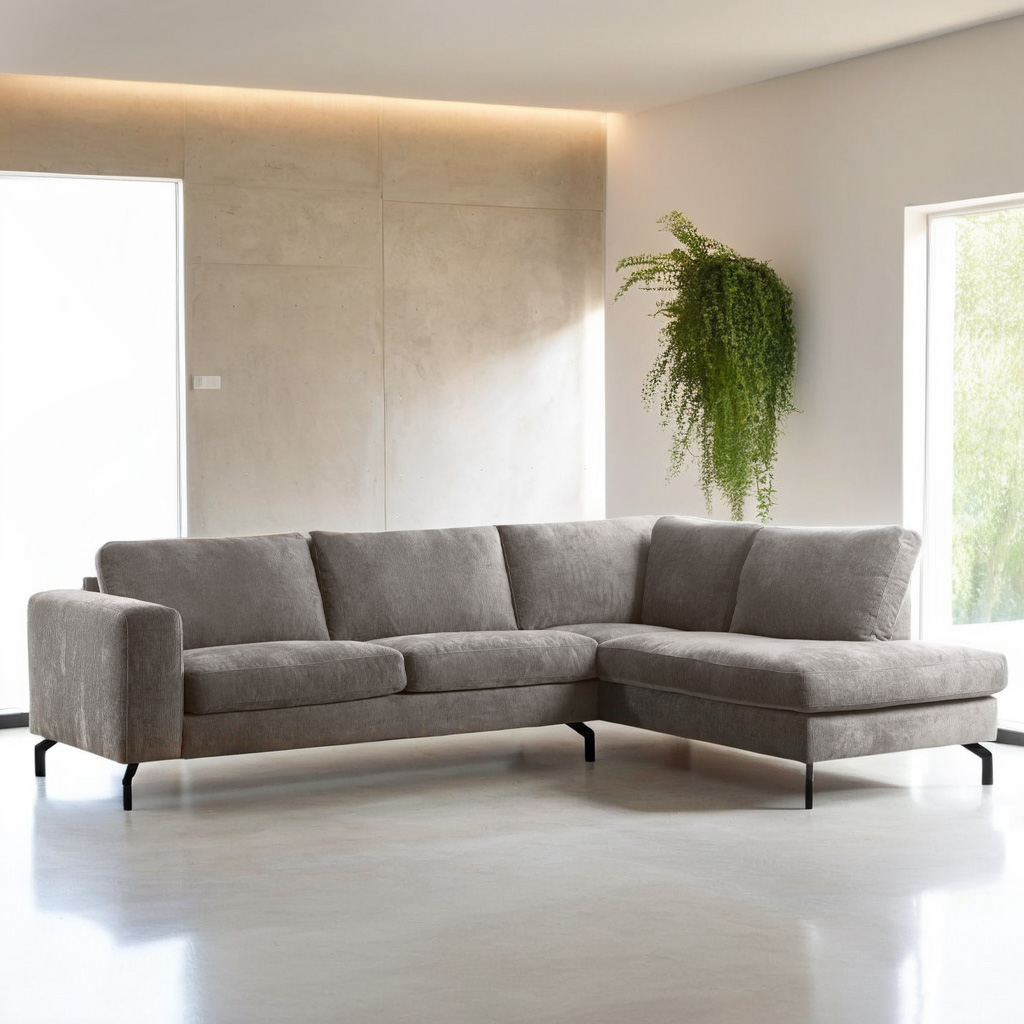 Corner Sofa 3-Seater Right Perfect Harmony Cream