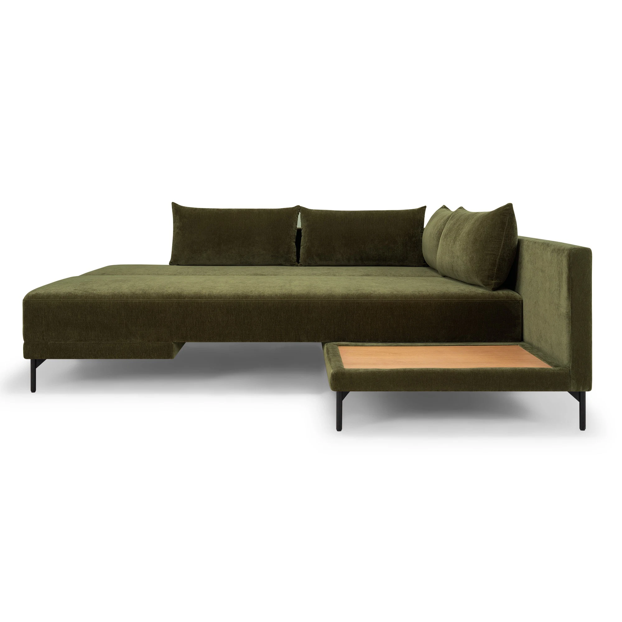 Vivica Sofa Recamiere Right Moss Olive