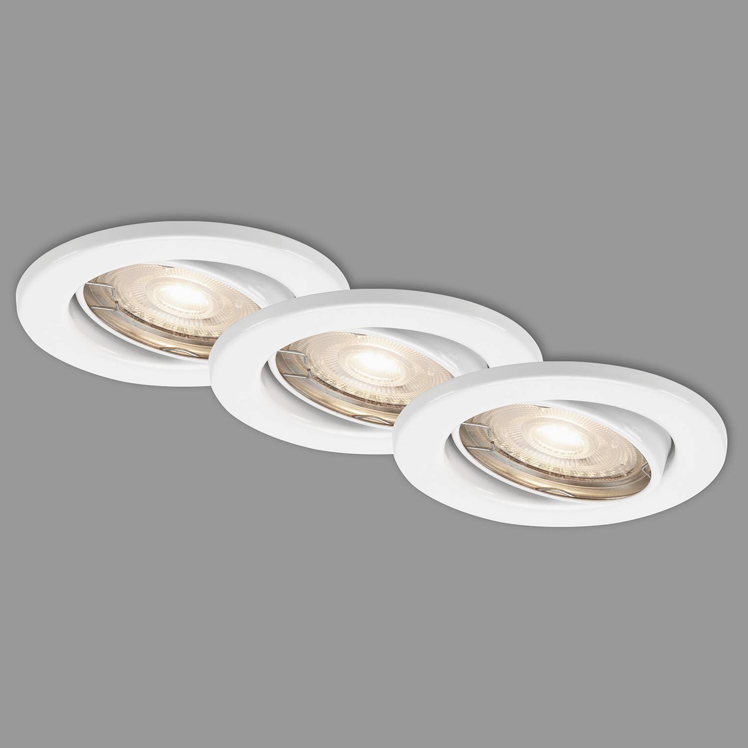 LED-Einbauleuchte Sten II Eisen Weiß